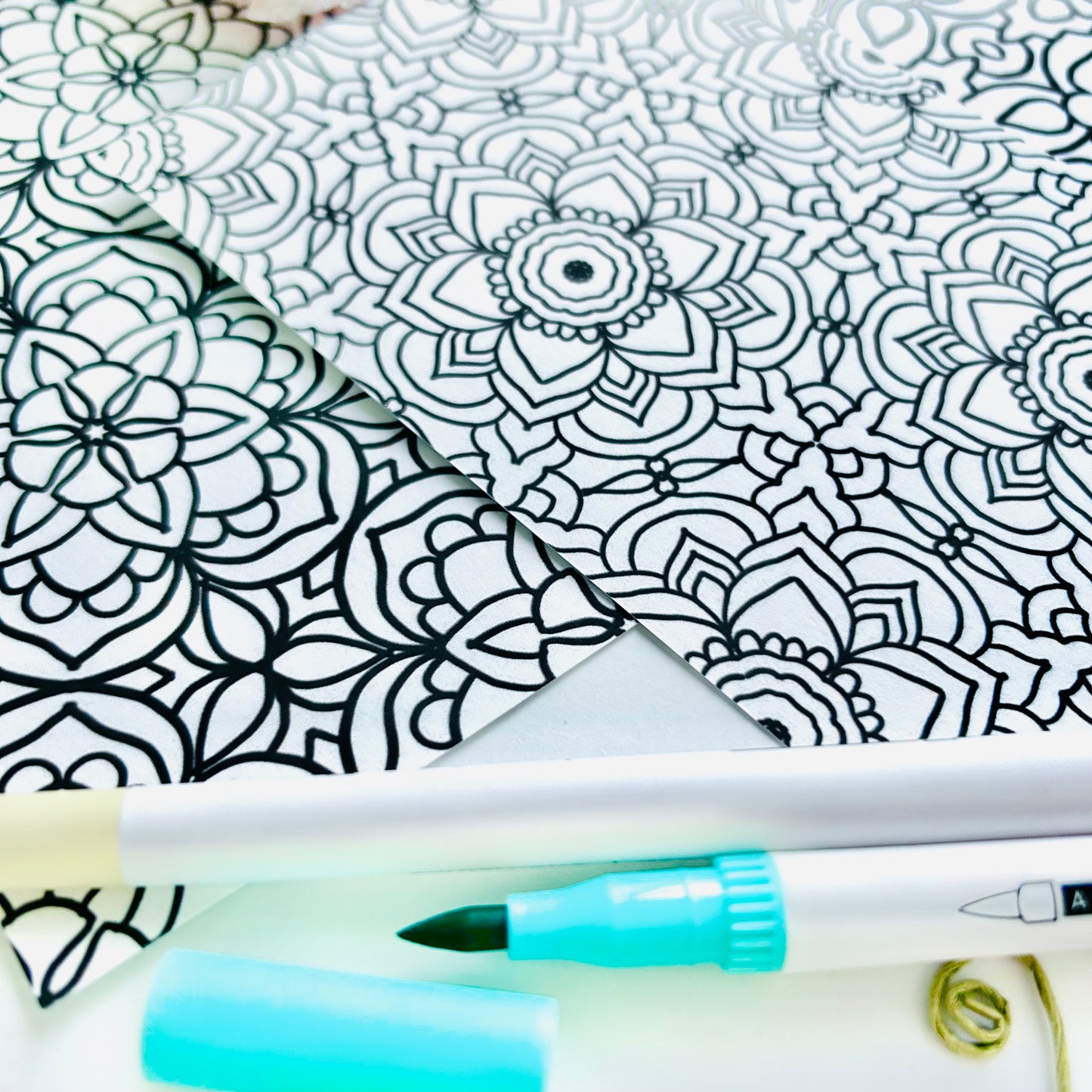 🌈’Color Me Calm’ Coloring Pages (set of 6 Assorted Designs)