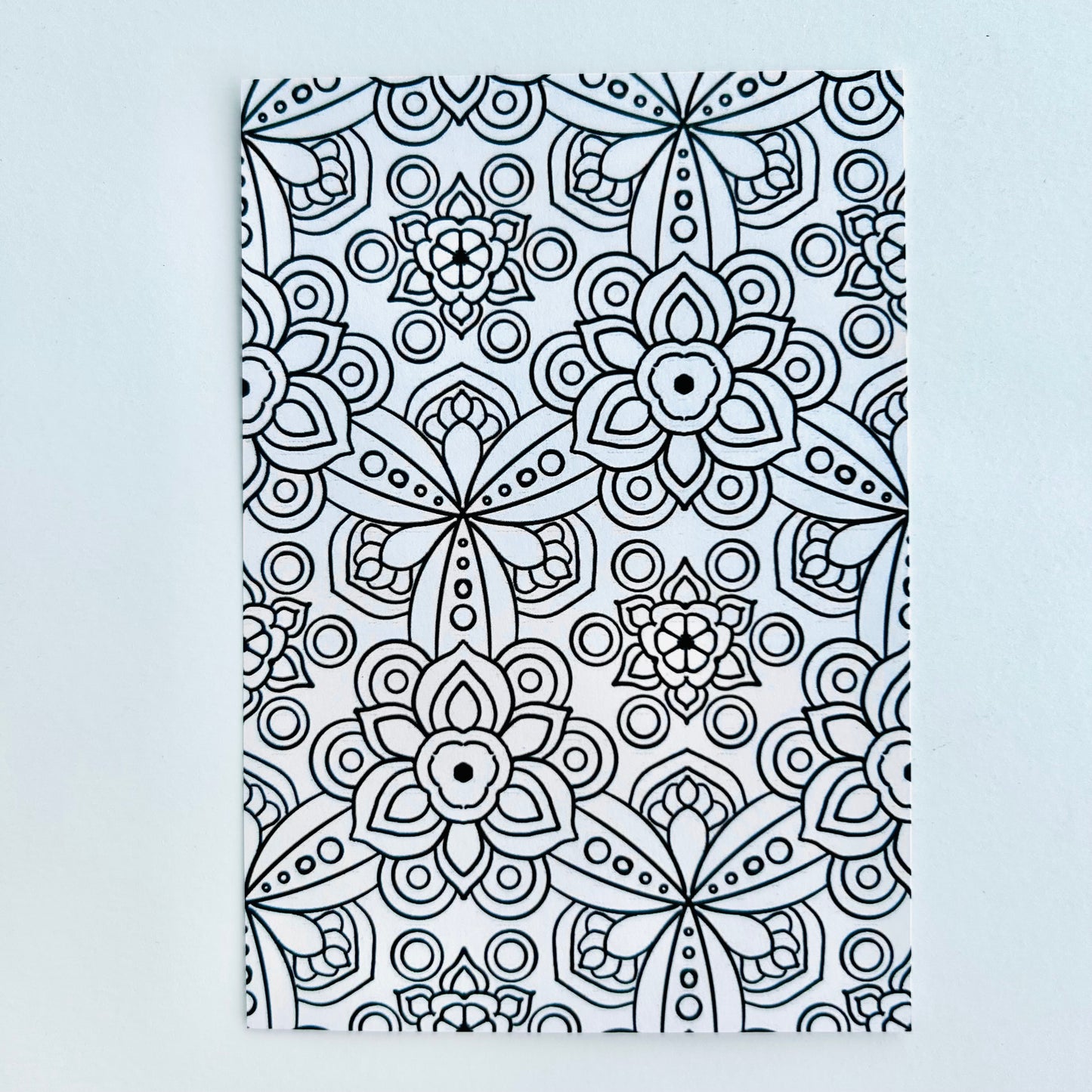 🌈’Color Me Calm’ Coloring Pages (set of 6 Assorted Designs)