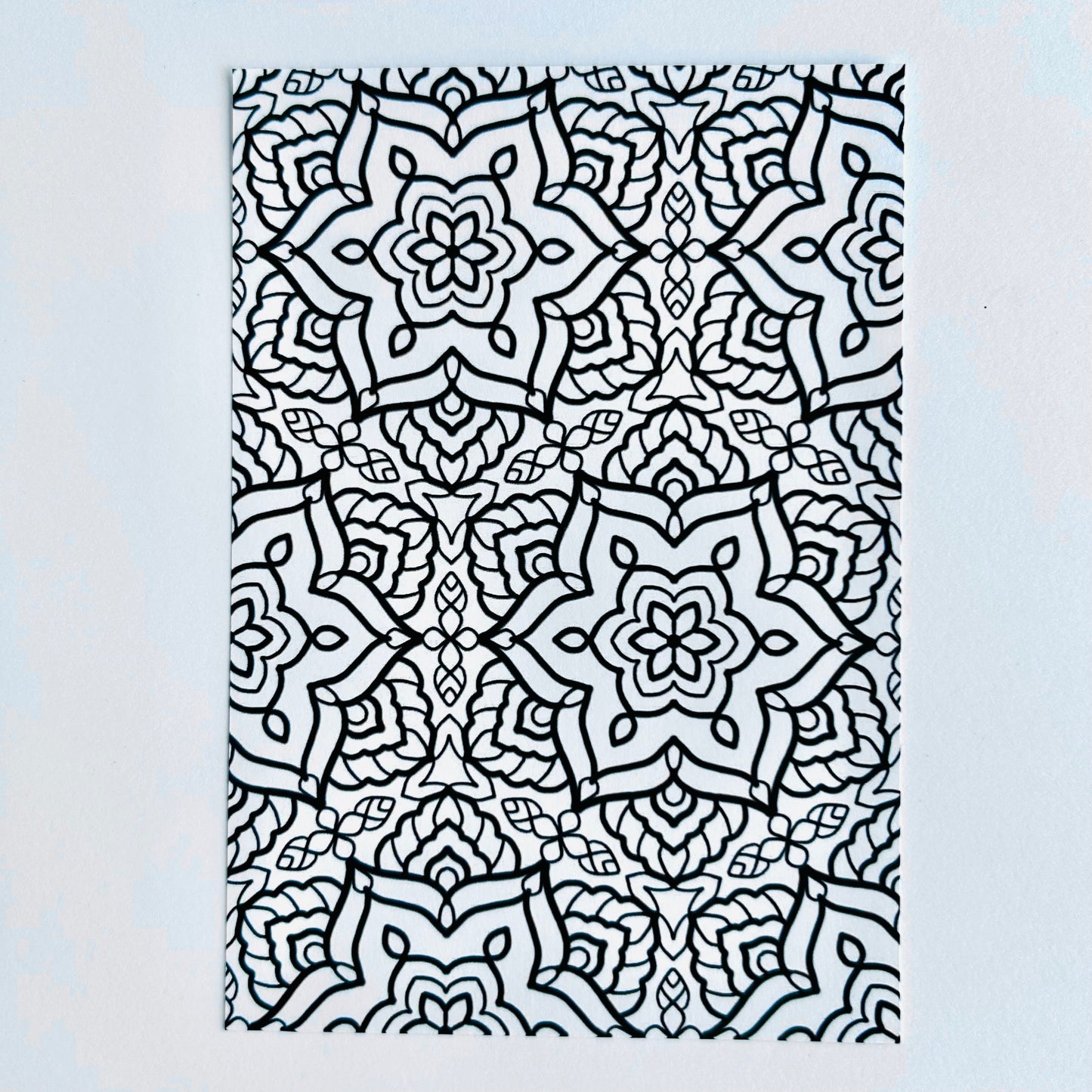 🌈’Color Me Calm’ Coloring Pages (set of 6 Assorted Designs)