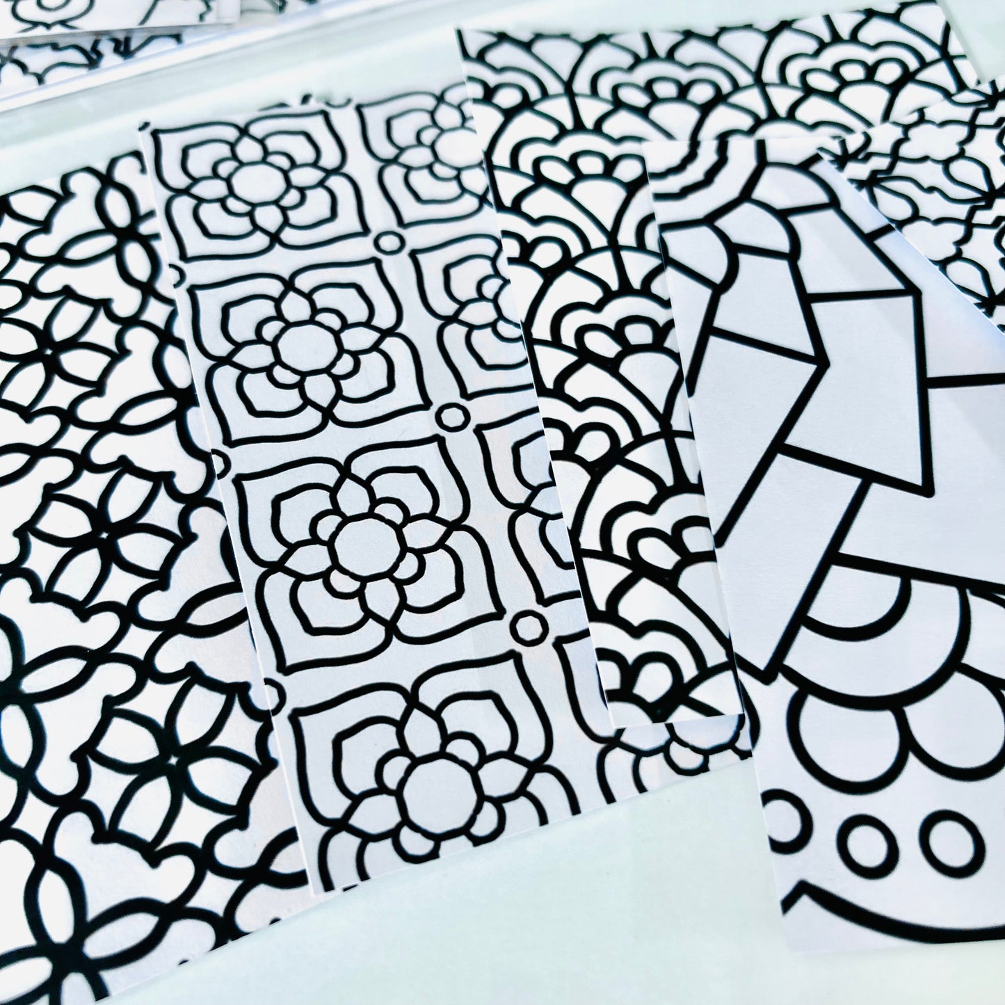 'Color Me Calm' Coloring Pages for Kids (set of 6 Assorted Designs)