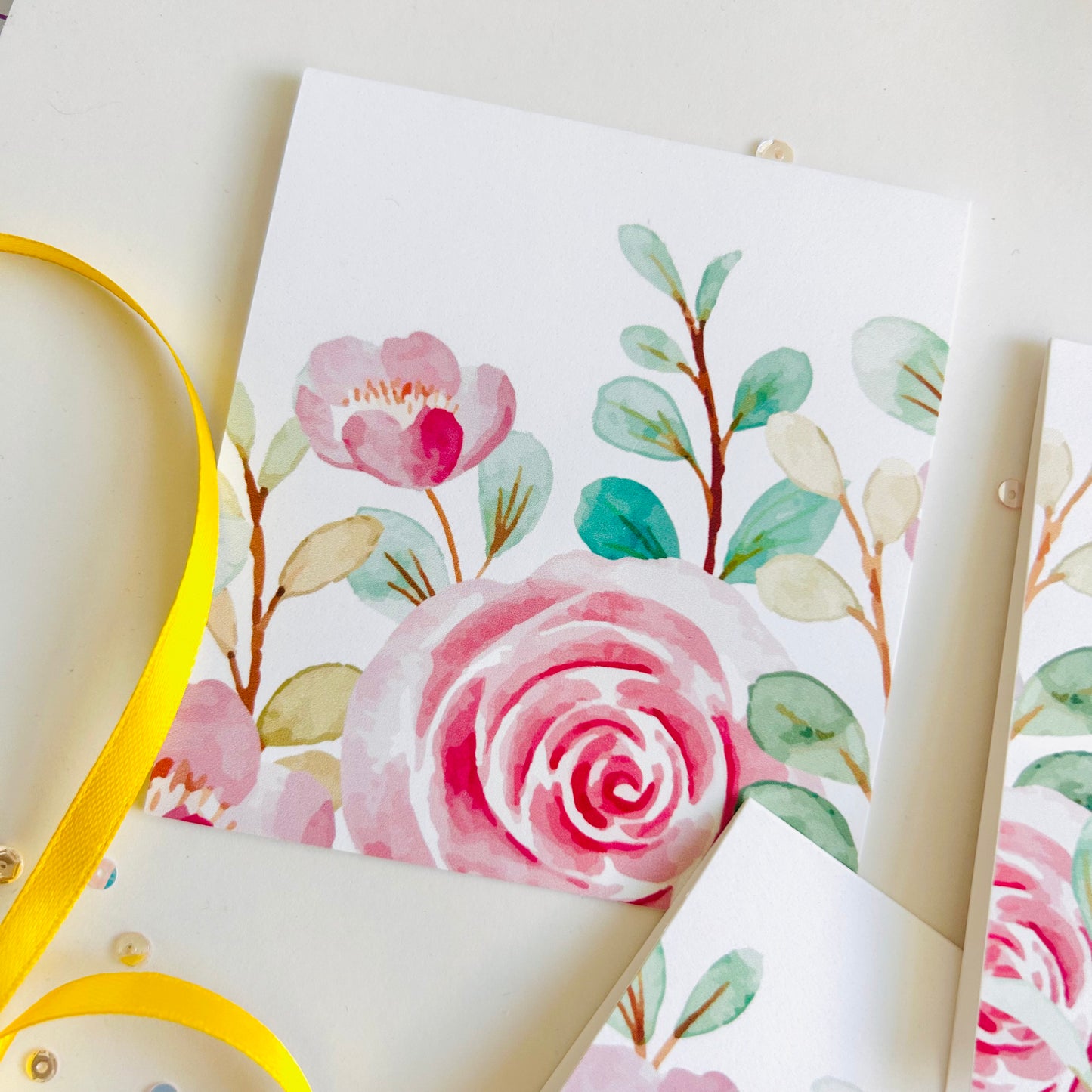 🌸 Petal Whimsy Note Cards – Set of 3