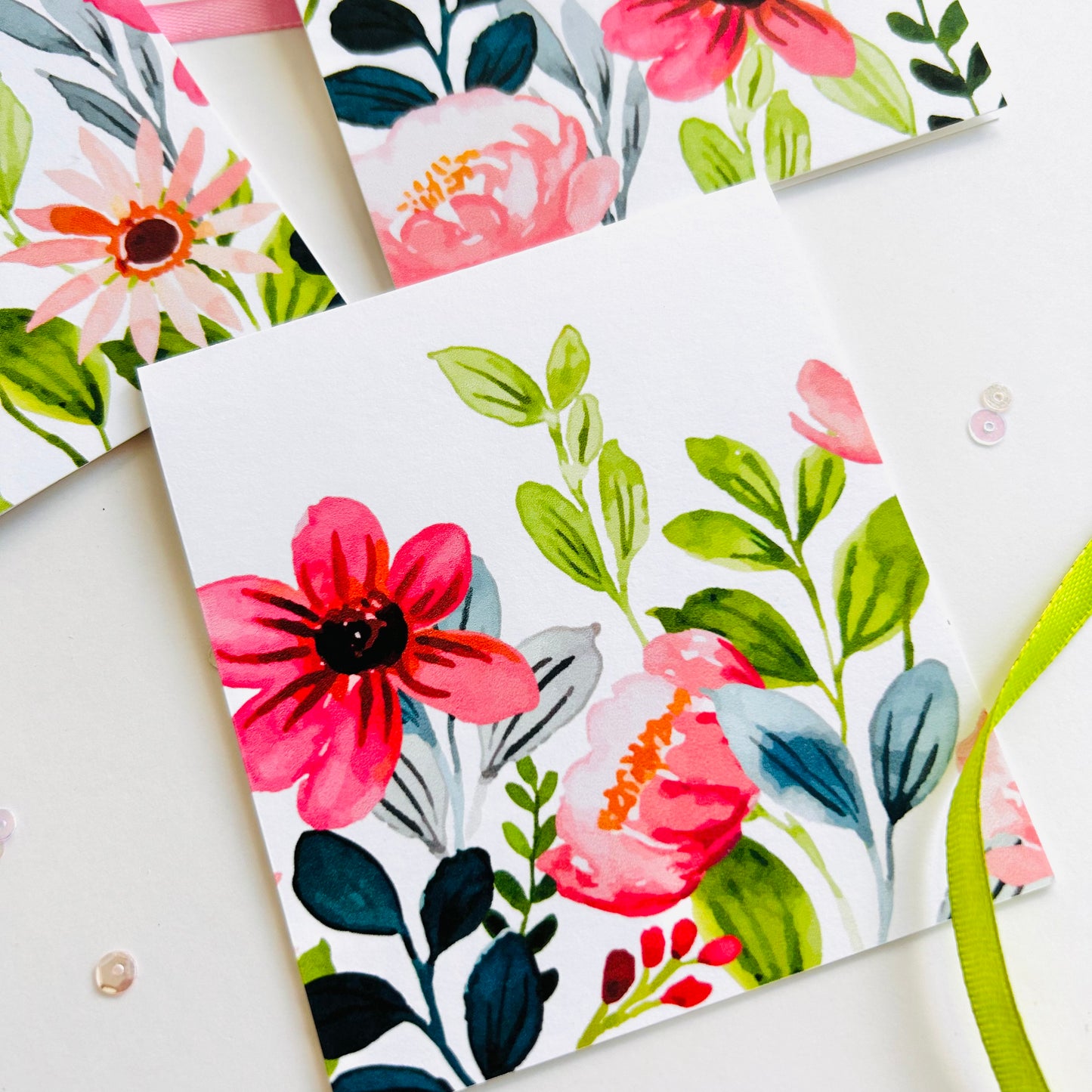 🌺 Wild Bloom Note Cards – Set of 3