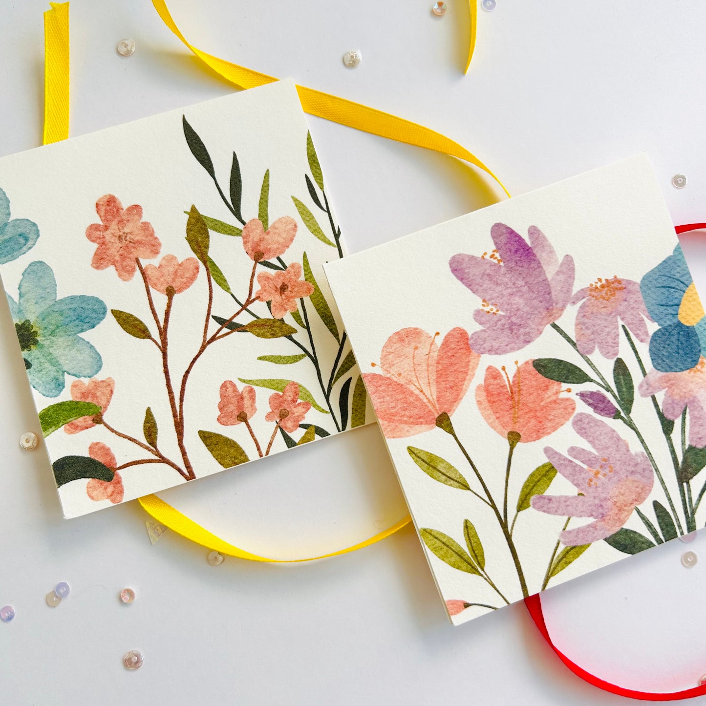 🌸 Garden Whispers Note Cards – Set of 3