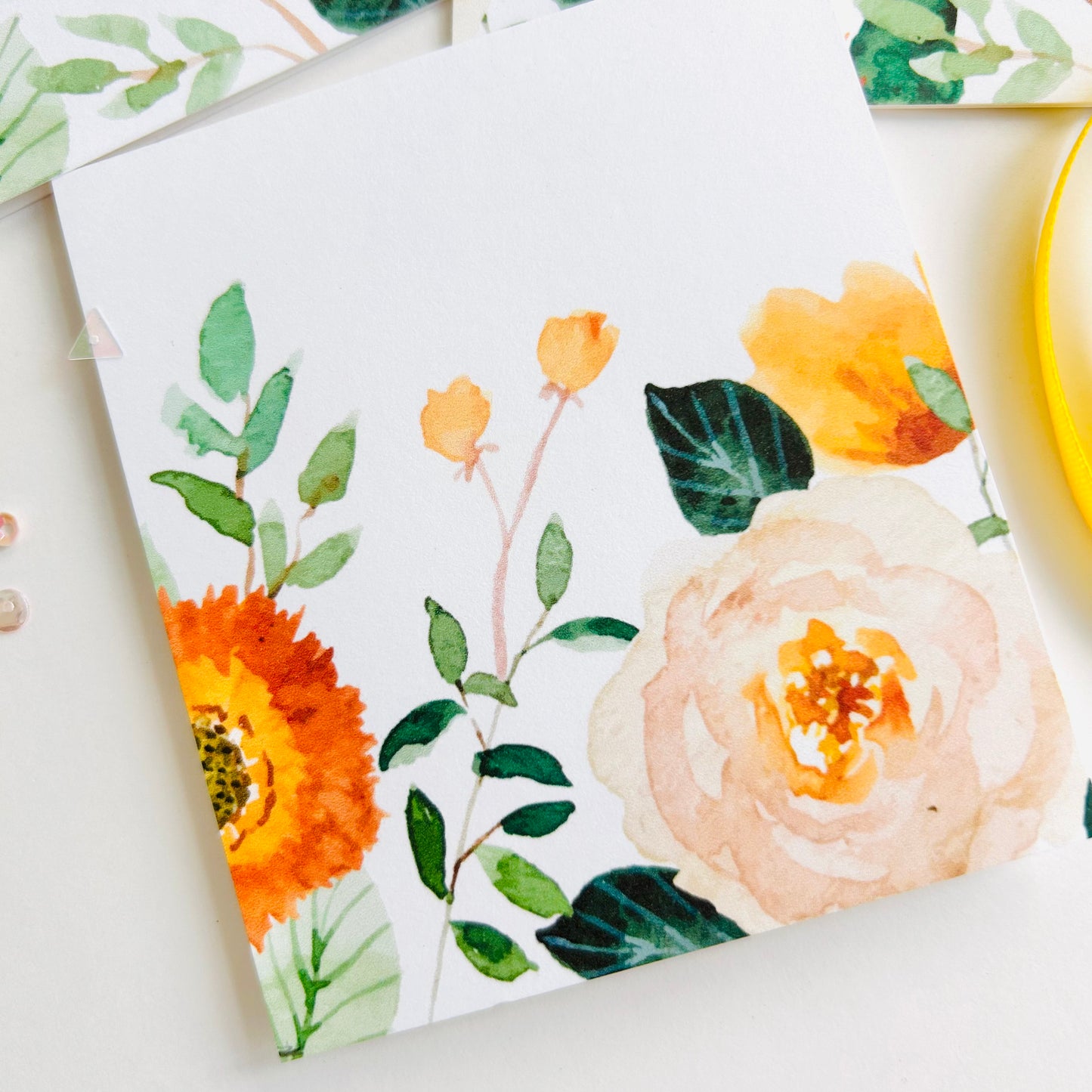 🌼 Sunbeam Garden Note Cards – Set of 3