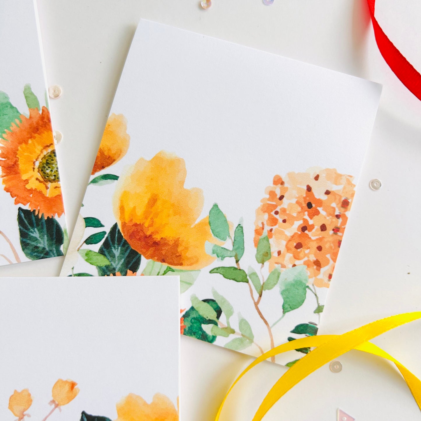 🌼 Sunbeam Garden Note Cards – Set of 3