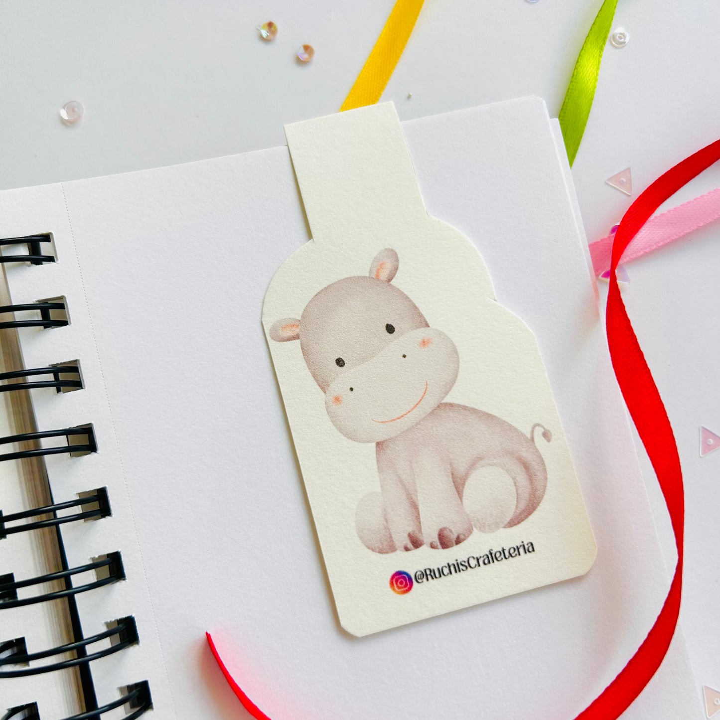 🦛 Magnetic Bookmark – ‘Nepolian’ the Hippo