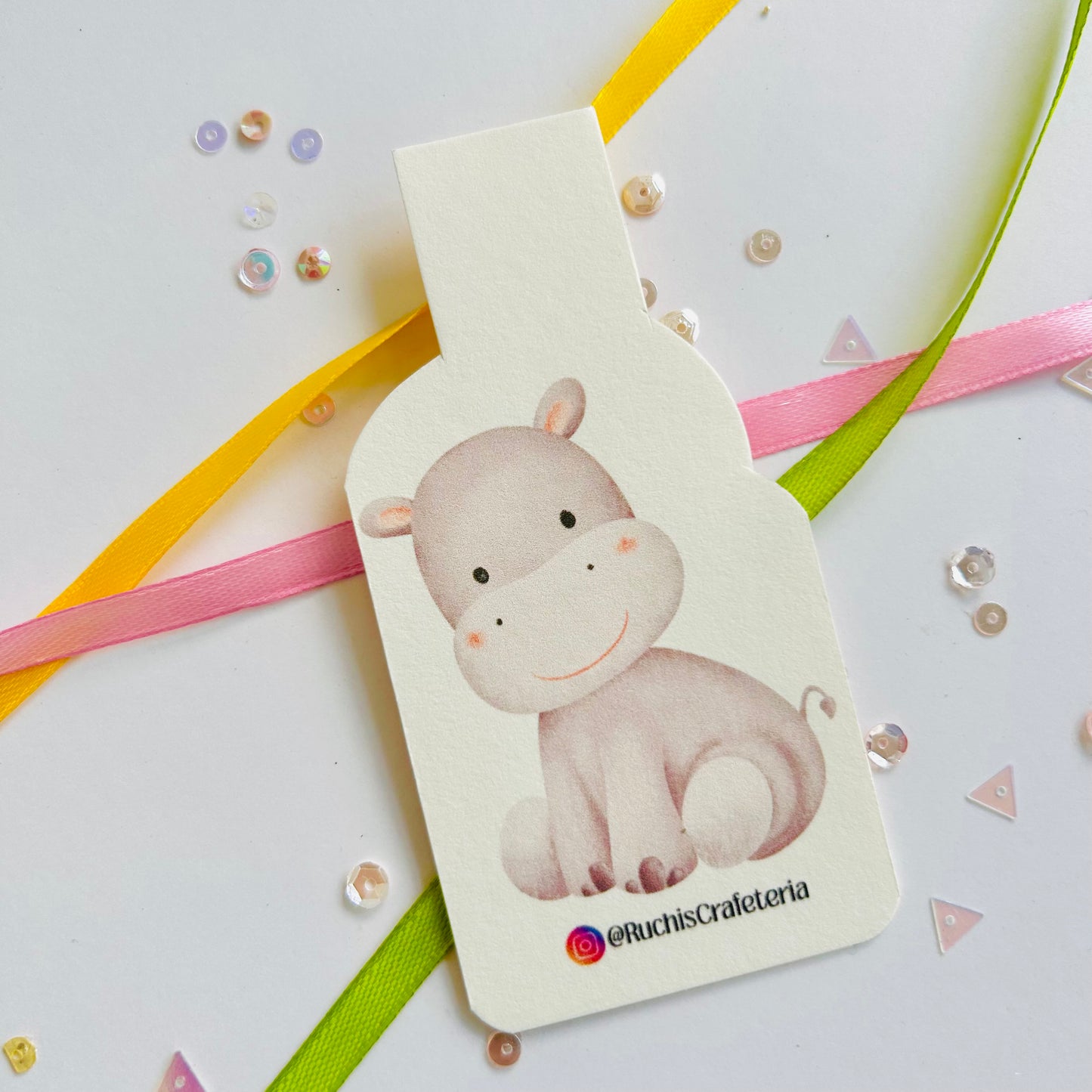 🦛 Magnetic Bookmark – ‘Nepolian’ the Hippo