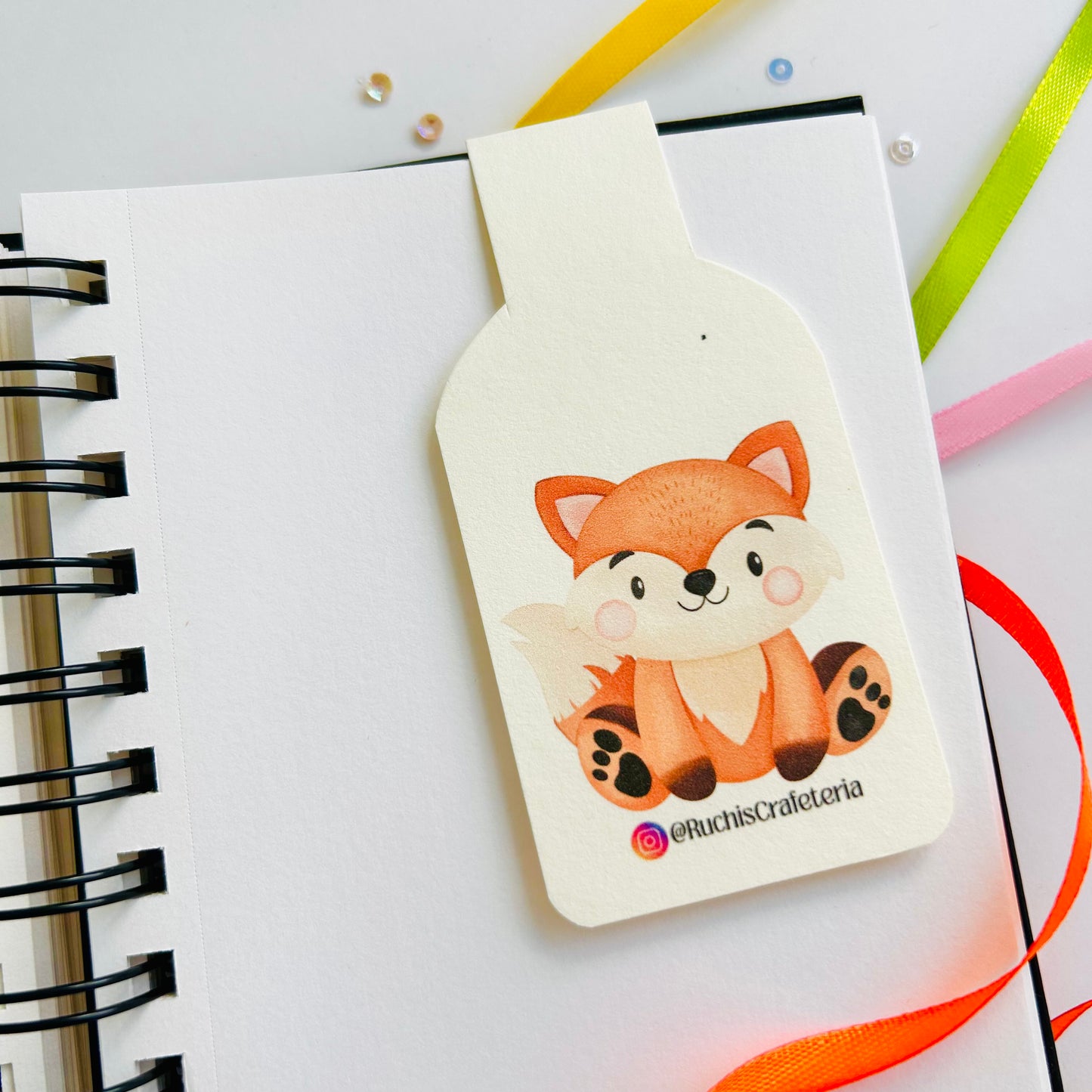🦊 Magnetic Bookmark – ‘Toffee’ the Little Fox