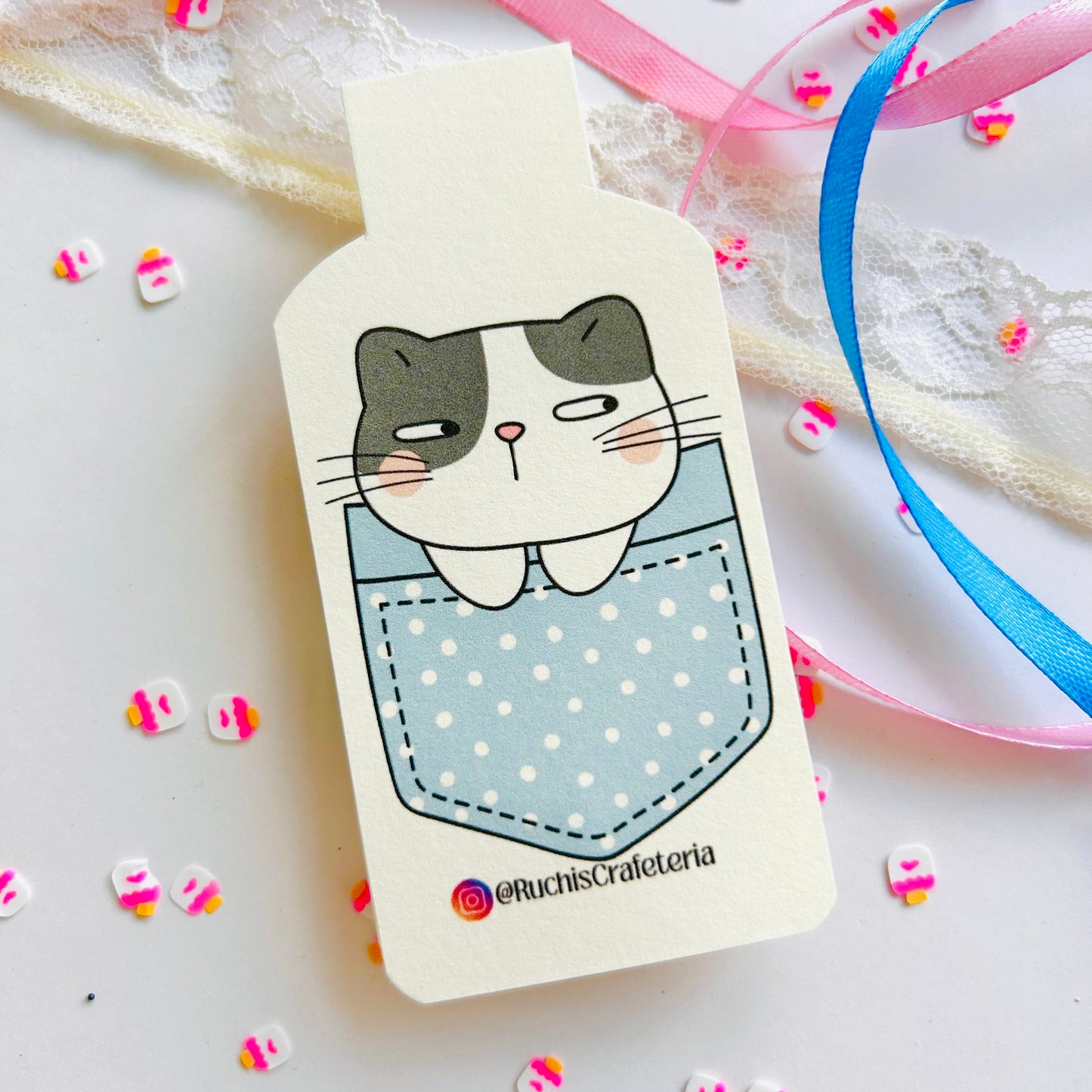 “Pocket Purrs” – Set of 3 Magnetic Bookmarks