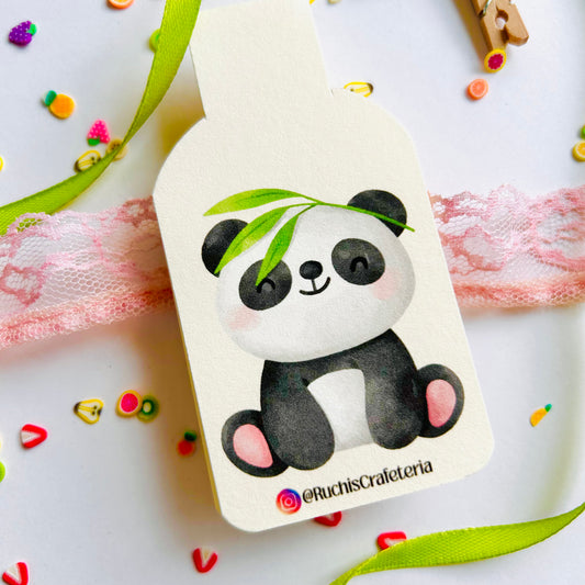 🐼🌿 Magnetic Bookmark – 'Rosas' the Leafy Panda
