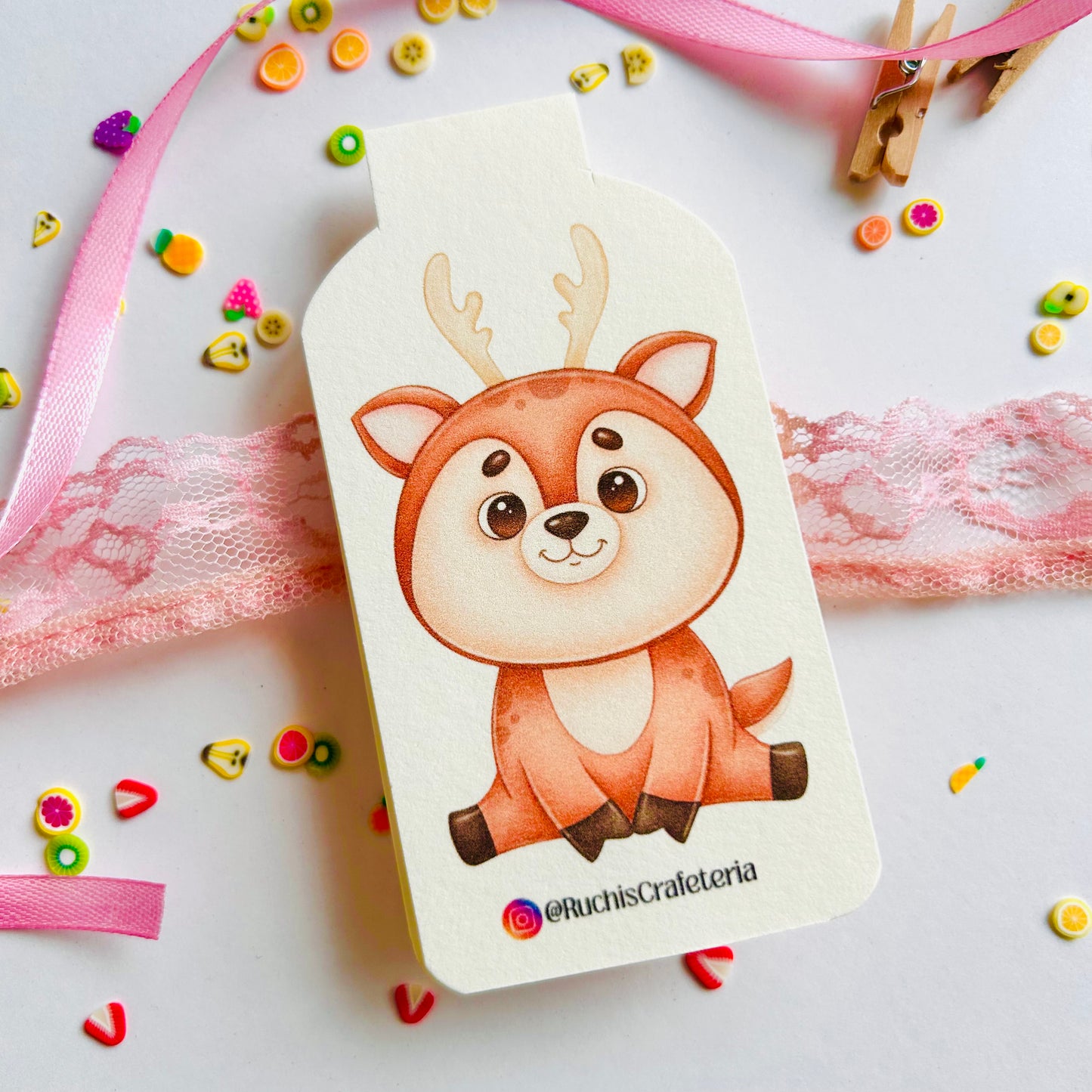 🌟 “Cozy Critter Club” – Set of 5 Magnetic Bookmarks