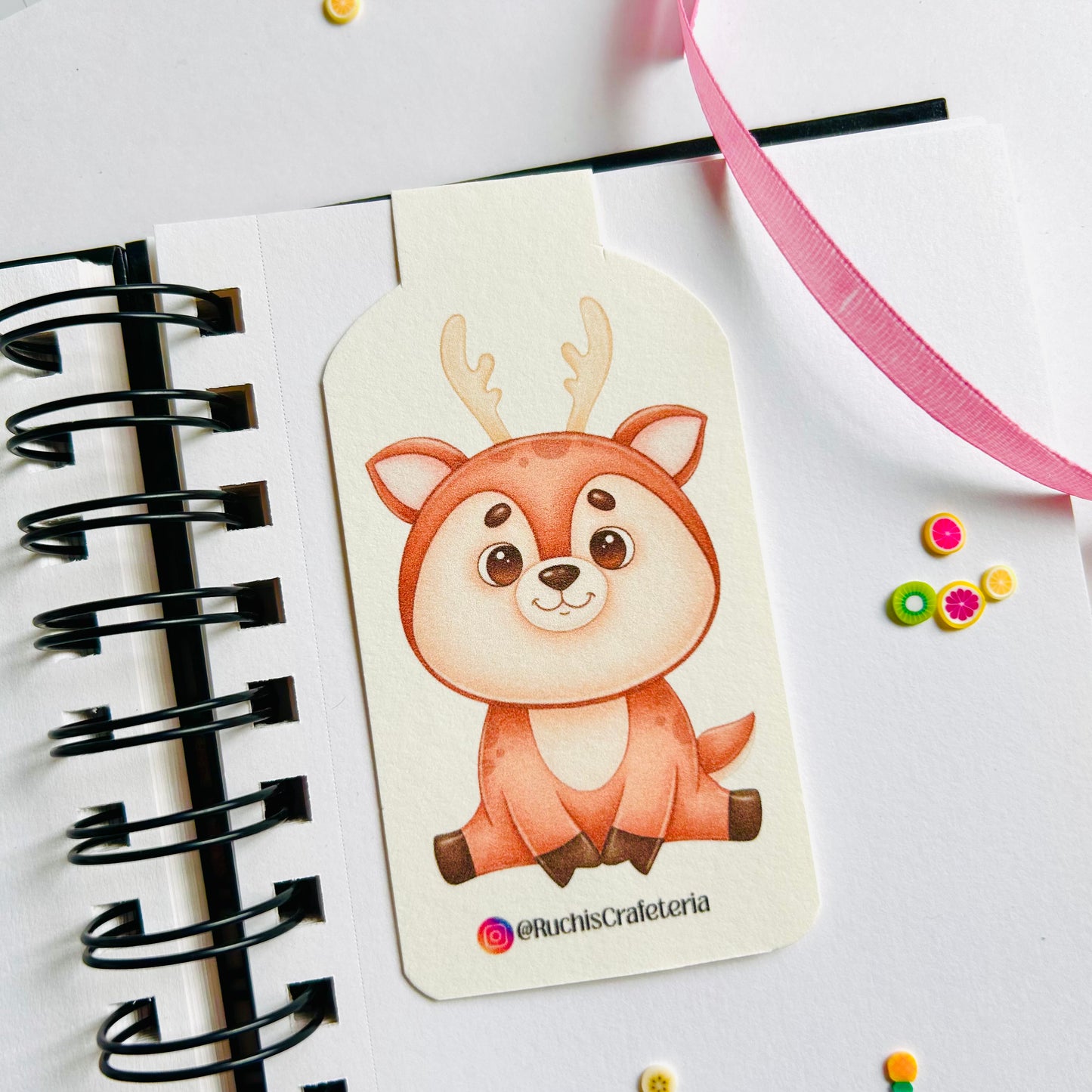 Meet Yolk the Reindeer – Magnetic Bookmark
