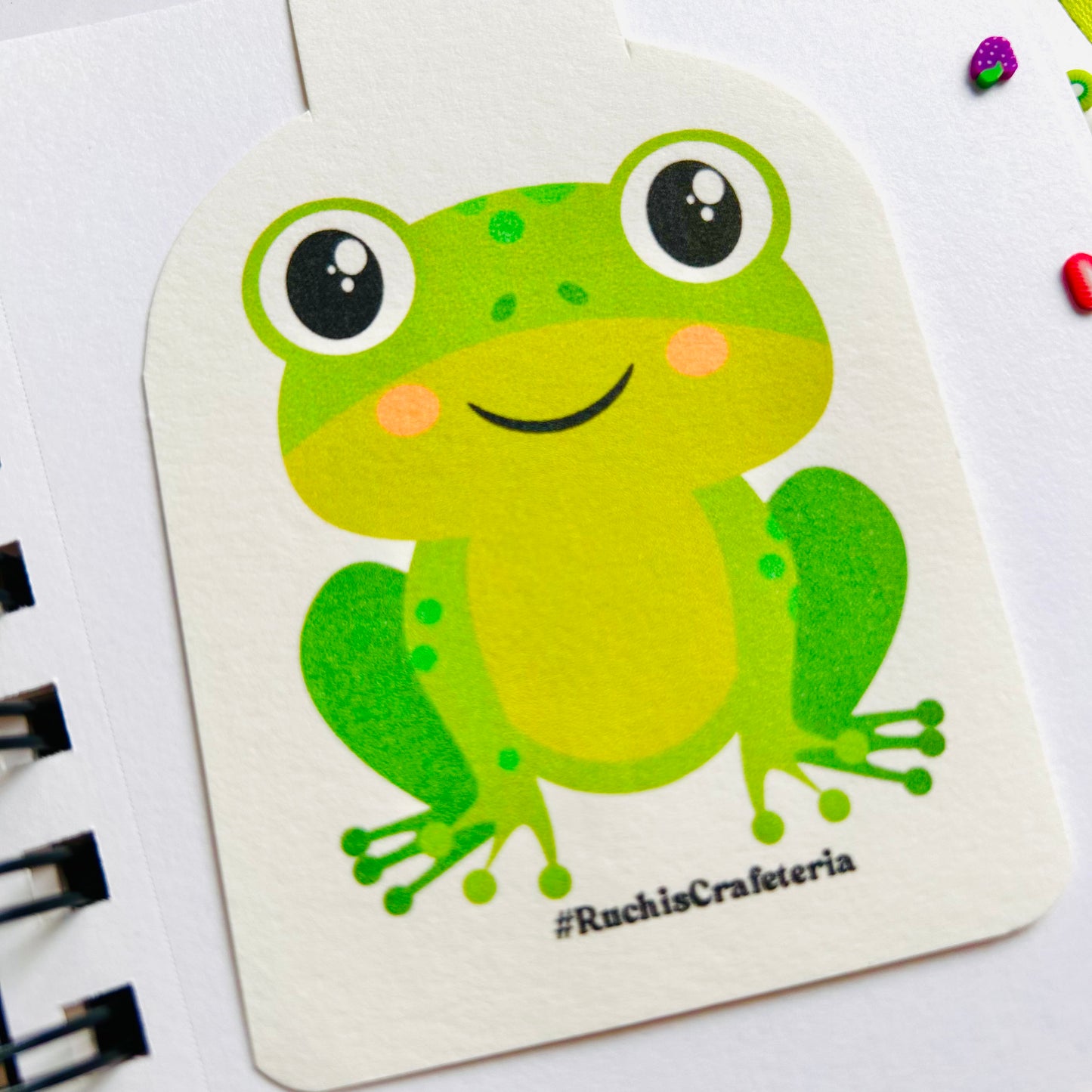 🐸 Meet Fudge the Frog – Magnetic Bookmark