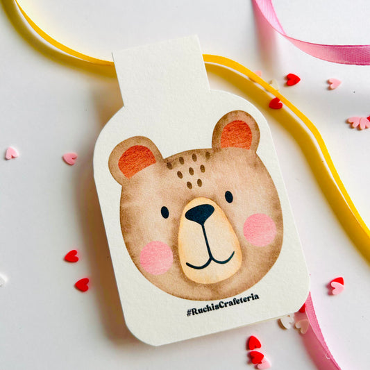 🐻🍯 Magnetic Bookmark – 'Butter Pecan' the Sweet Bear