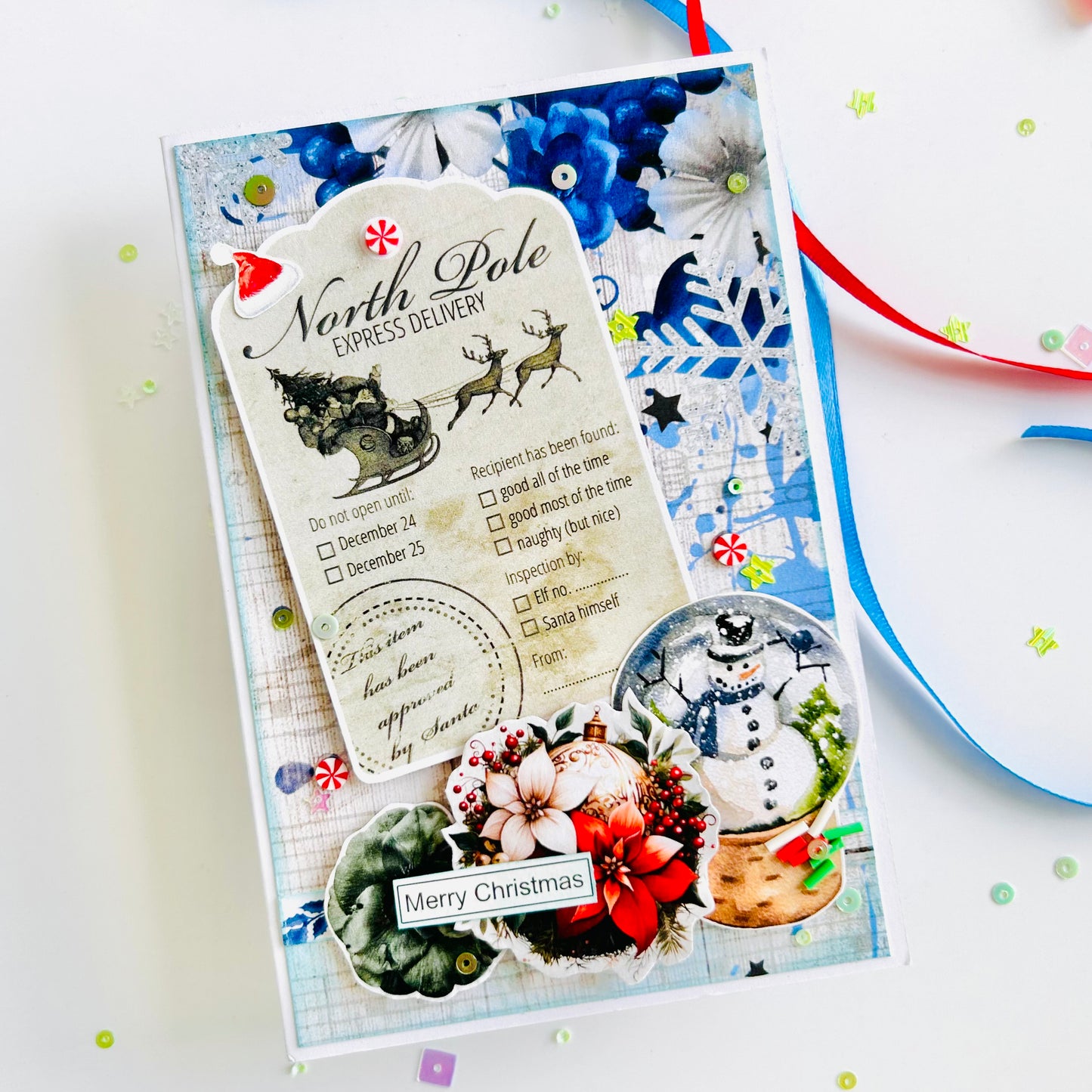 ❄️ Winter Whimsy – Handmade Christmas Card