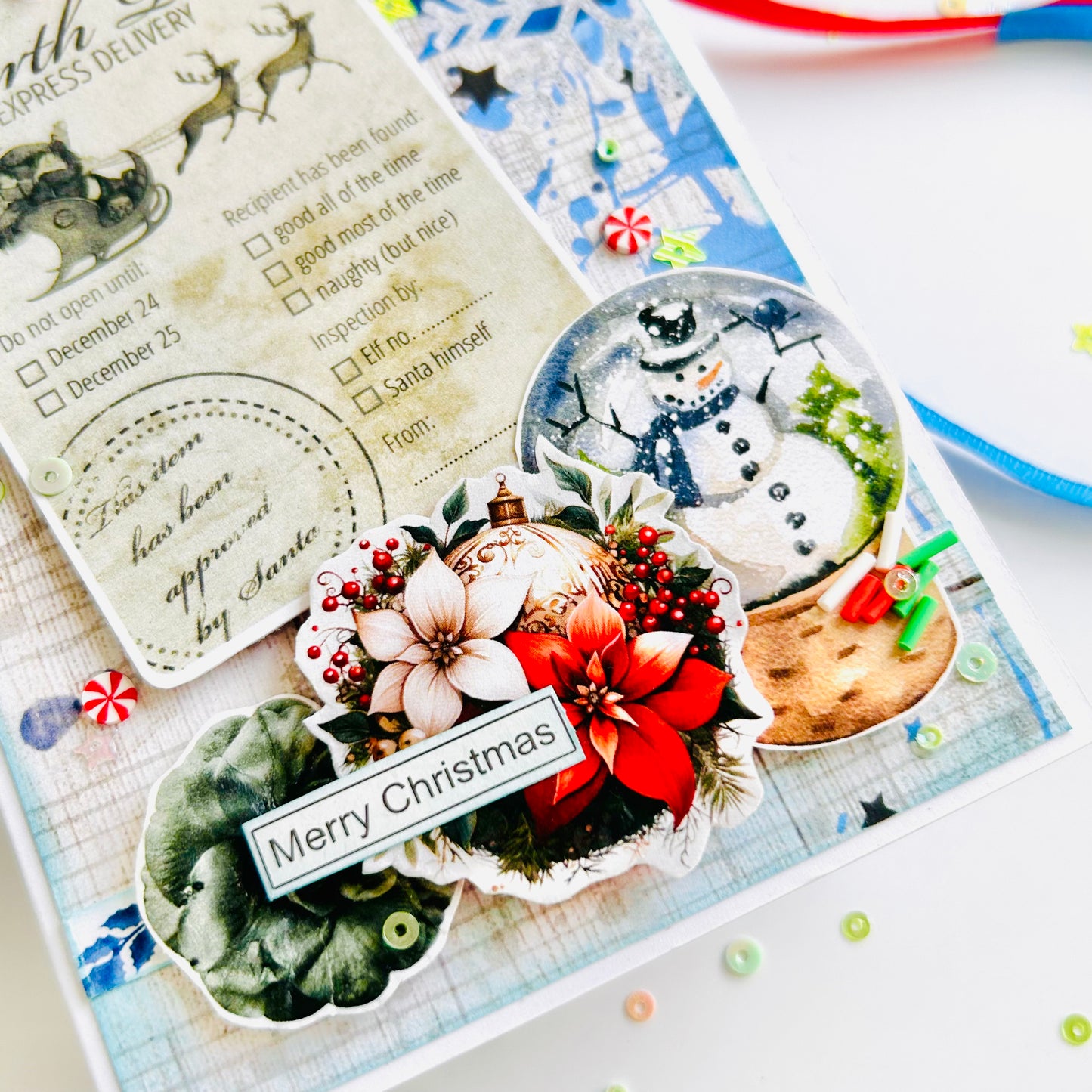 ❄️ Winter Whimsy – Handmade Christmas Card