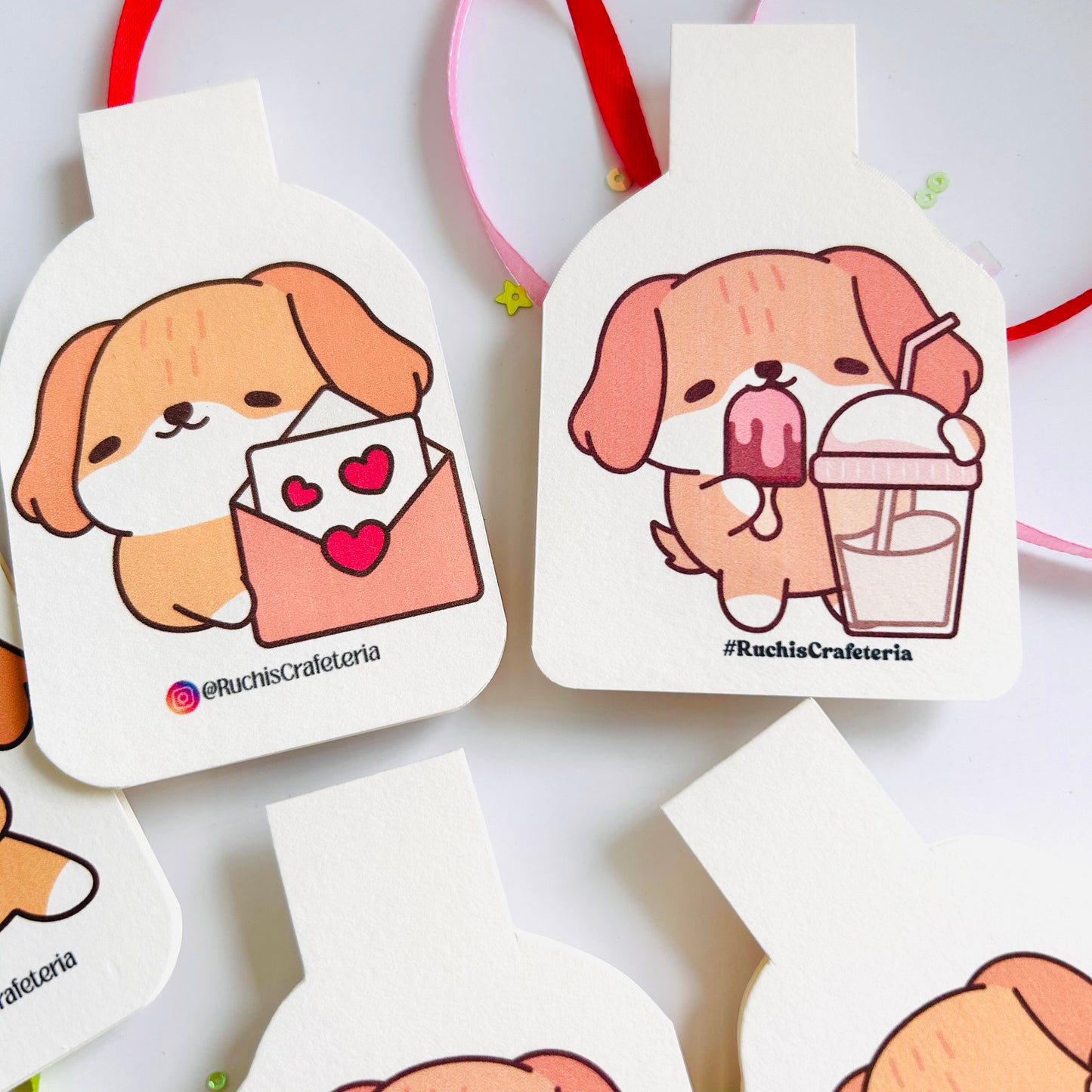 🐶 Bruno’s Treat Parade – Set of 6 Magnetic Bookmarks