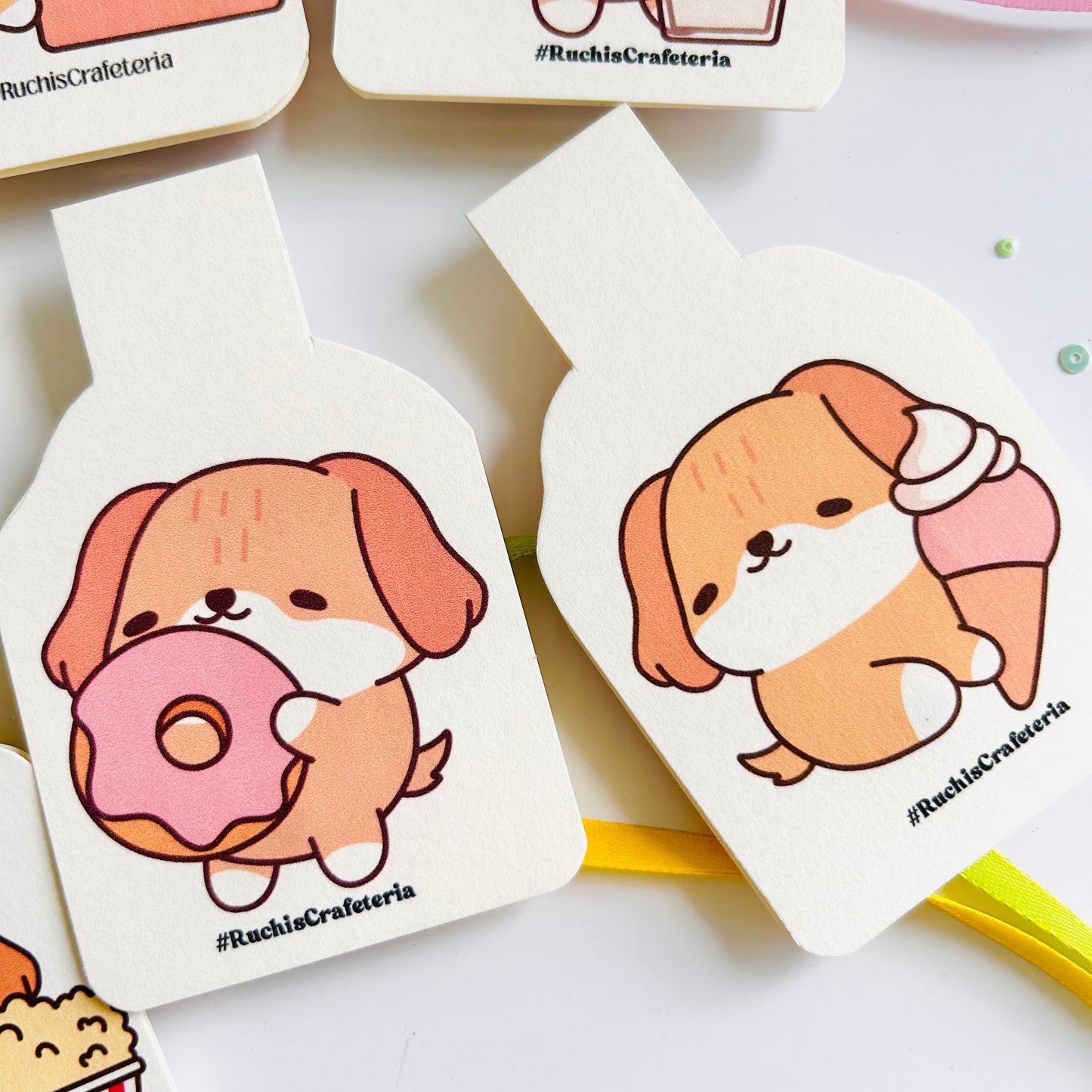 🐶 Bruno’s Treat Parade – Set of 6 Magnetic Bookmarks
