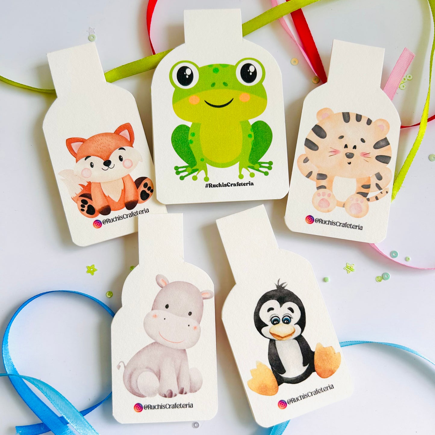 🌴 ‘Jungle Joy’ Set of 5 Magnetic Bookmarks