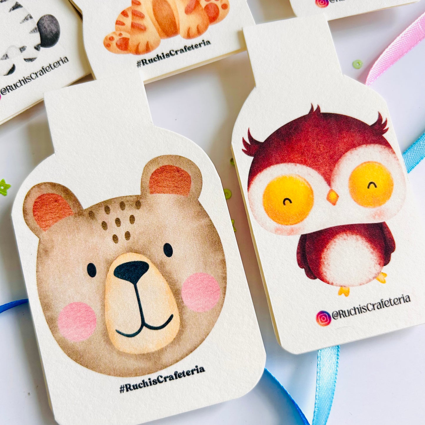 “Snuggle Squad” – Set of 5 Magnetic Bookmarks Cozy Companions for Curious Readers