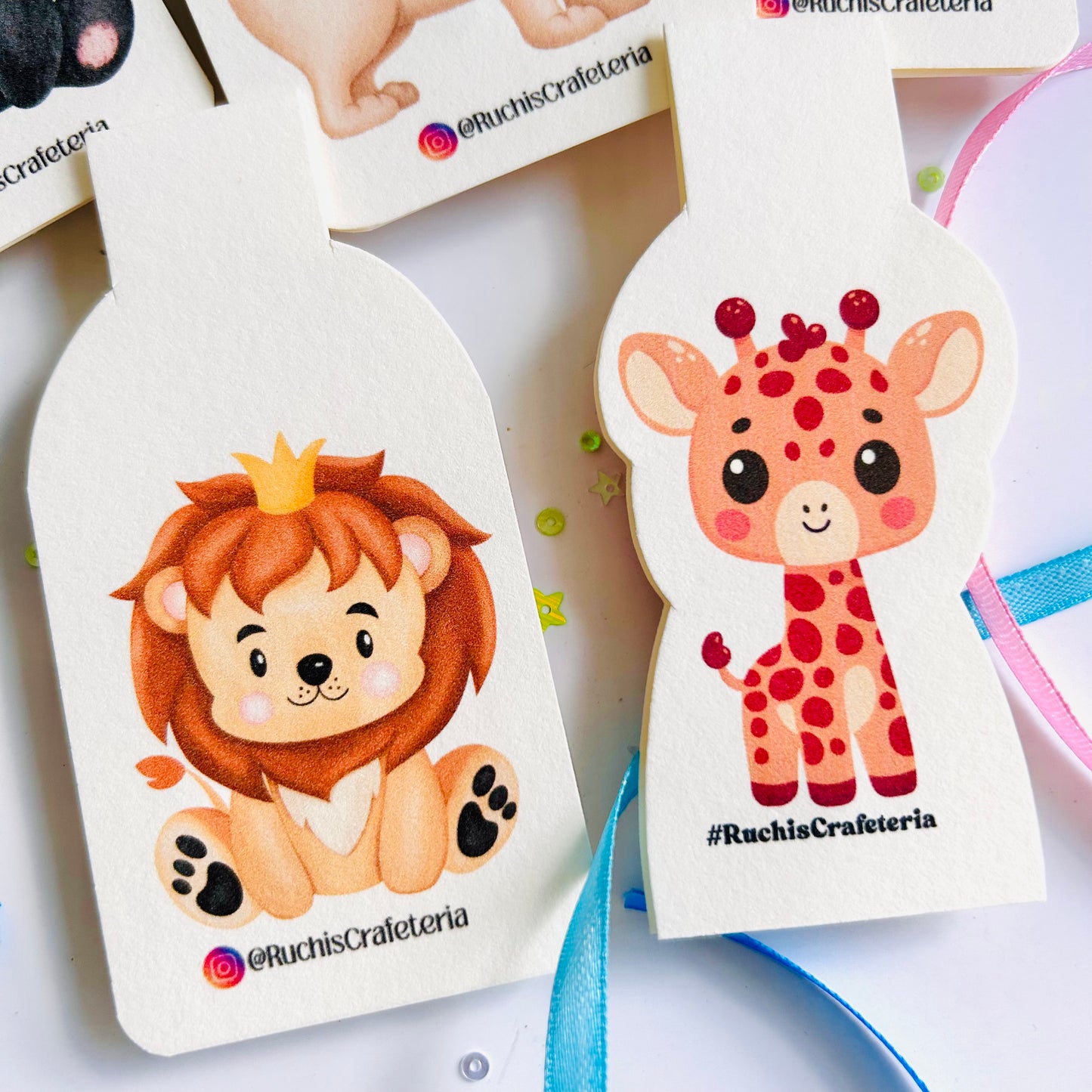 🍬 “Tiny Tails” – Set of 5 Magnetic Bookmarks