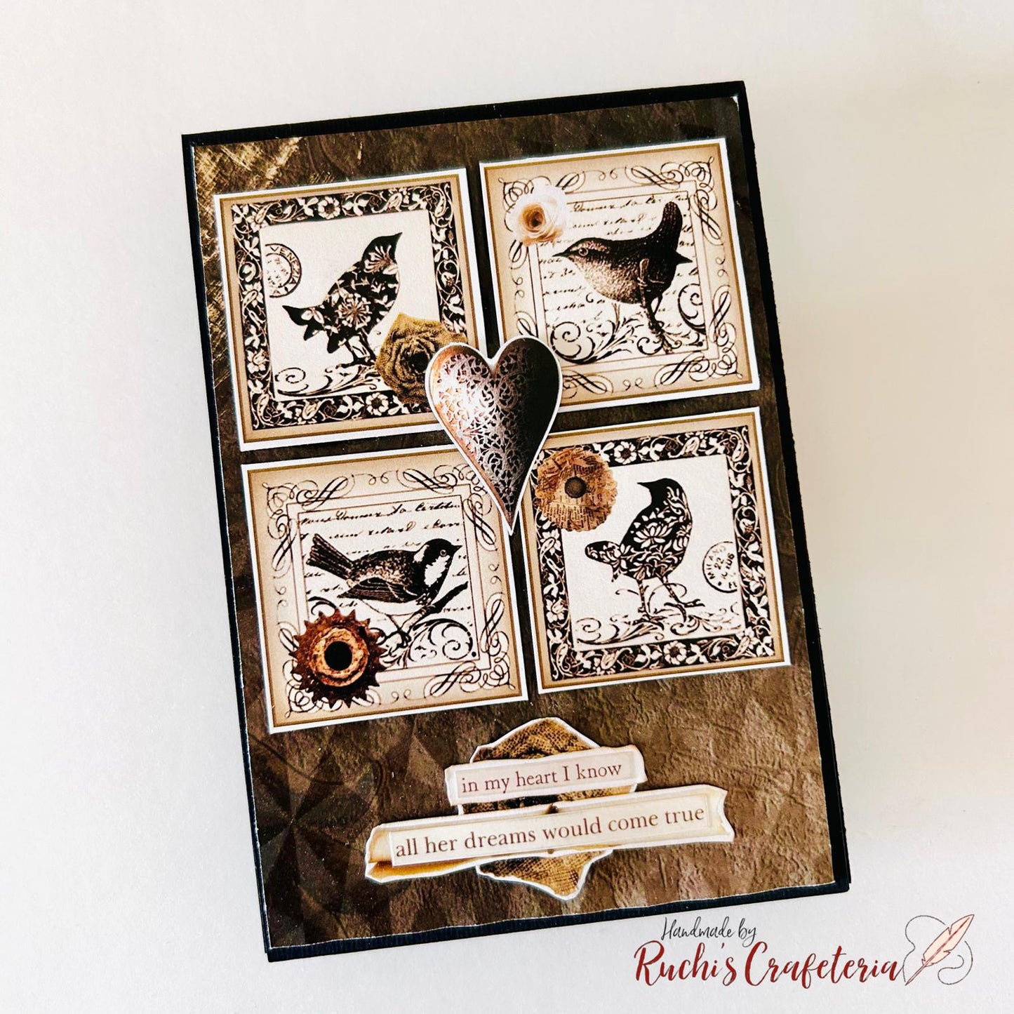 🕊 Decorative Card – “Heartfelt Quote”