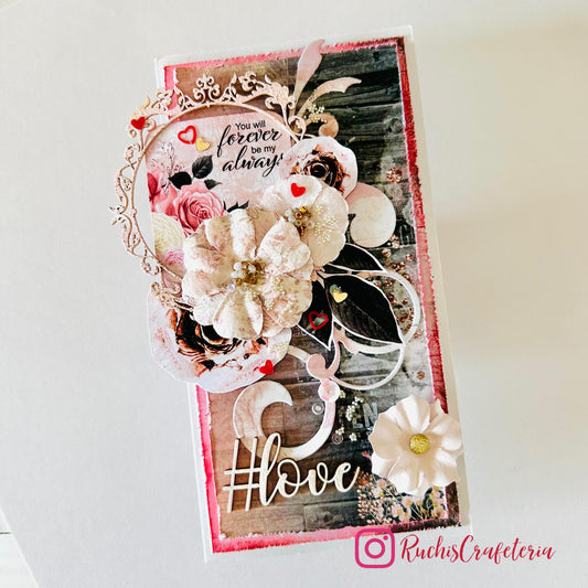 💖 Shabby Chic Card "#Love"