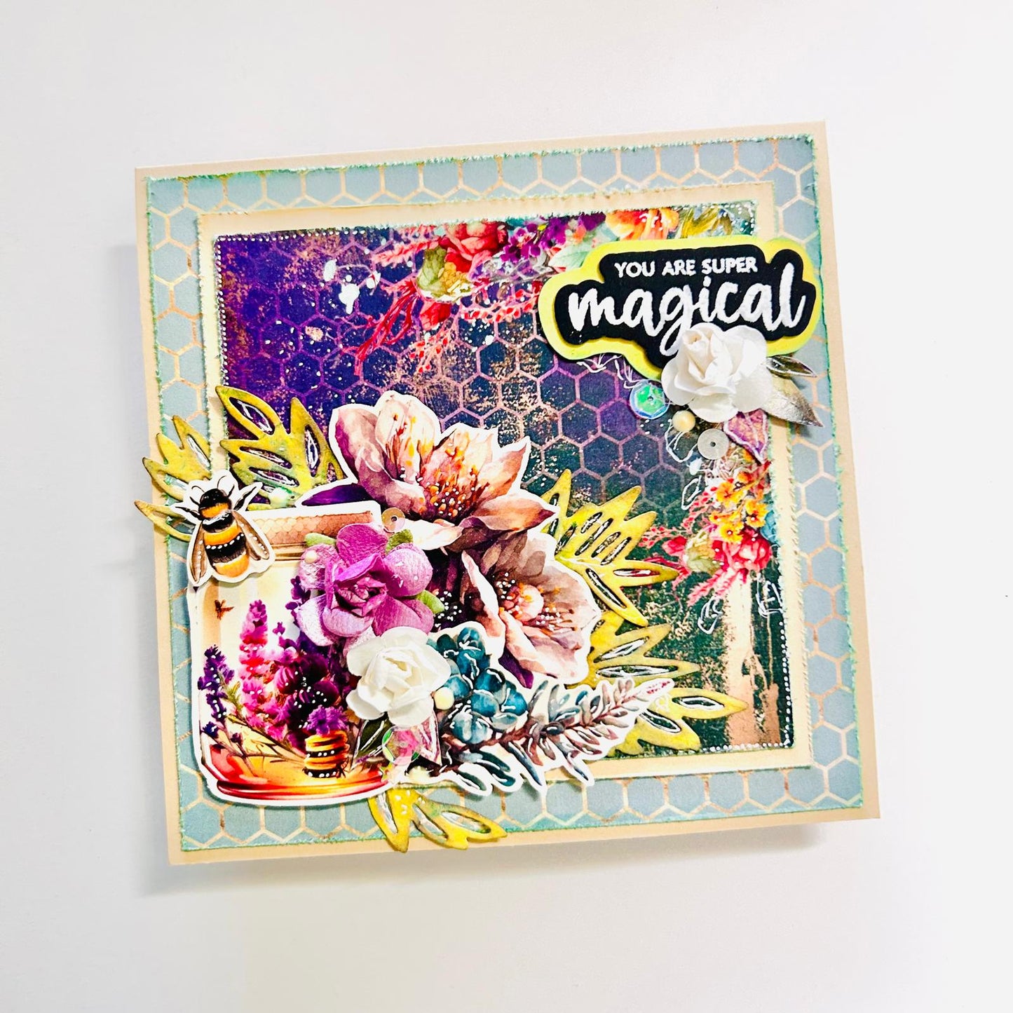 🌸 Floral Greeting Card 'You Are Super Magical'
