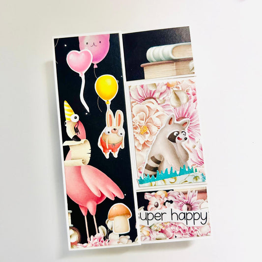 :  🎀 Handmade Tri‑Shutter Card – “It's a Girl"