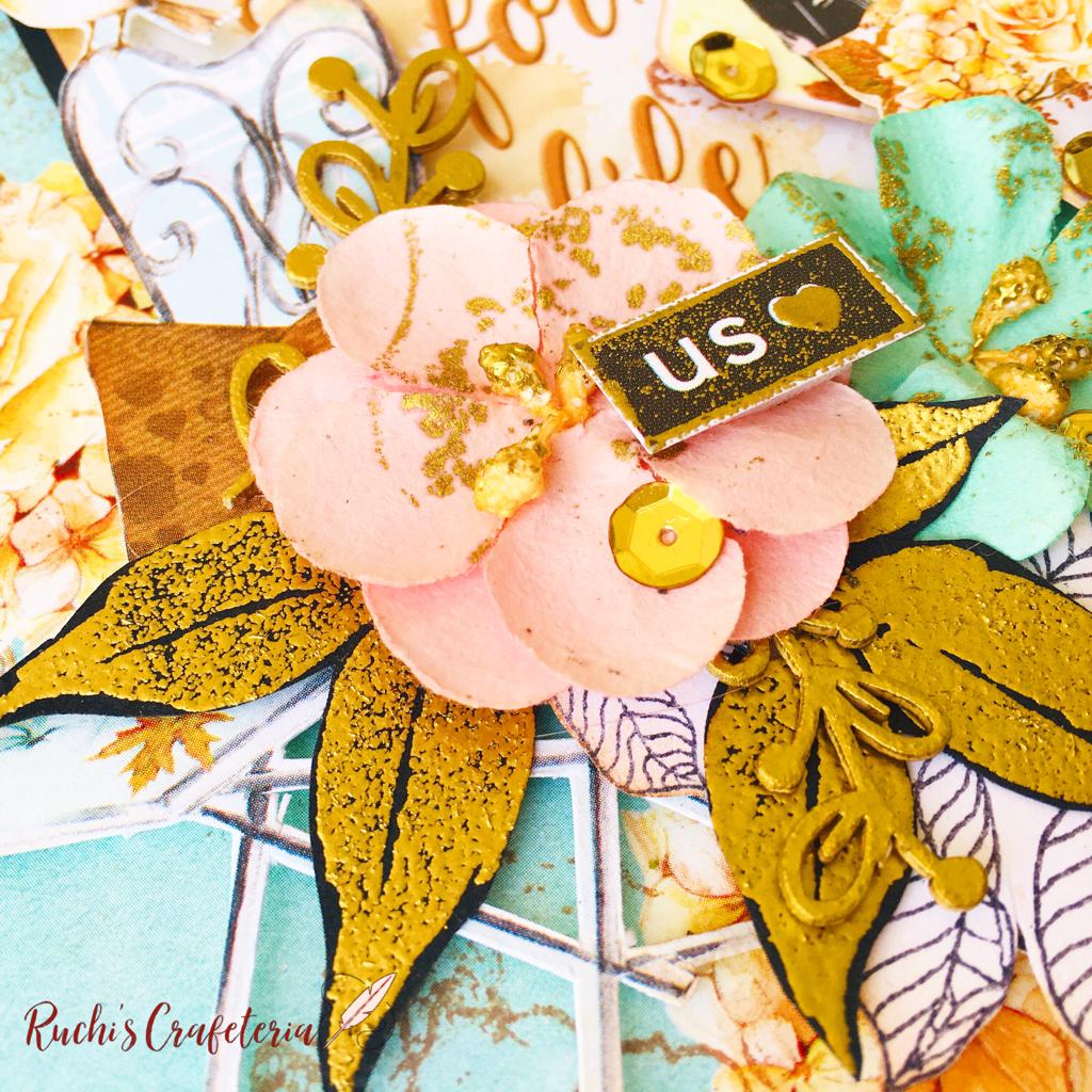 💛 Mixed Media Card – “You Are My Reason for Life”