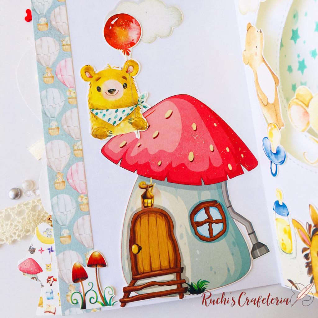 Handmade Tunnel Card – 'Welcome Baby'