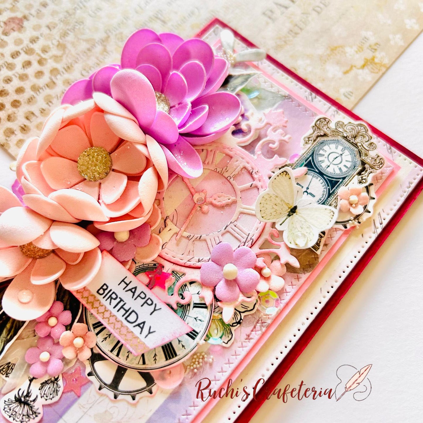 🌸 Handmade Birthday Card – “Not Older, Just Better”