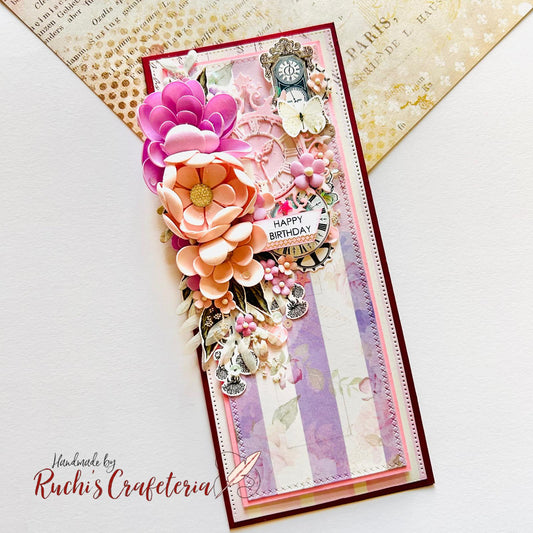 🌸 Handmade Birthday Card – “Not Older, Just Better”