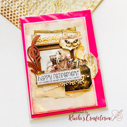 🎉 Greeting Card – “Happy Retirement”