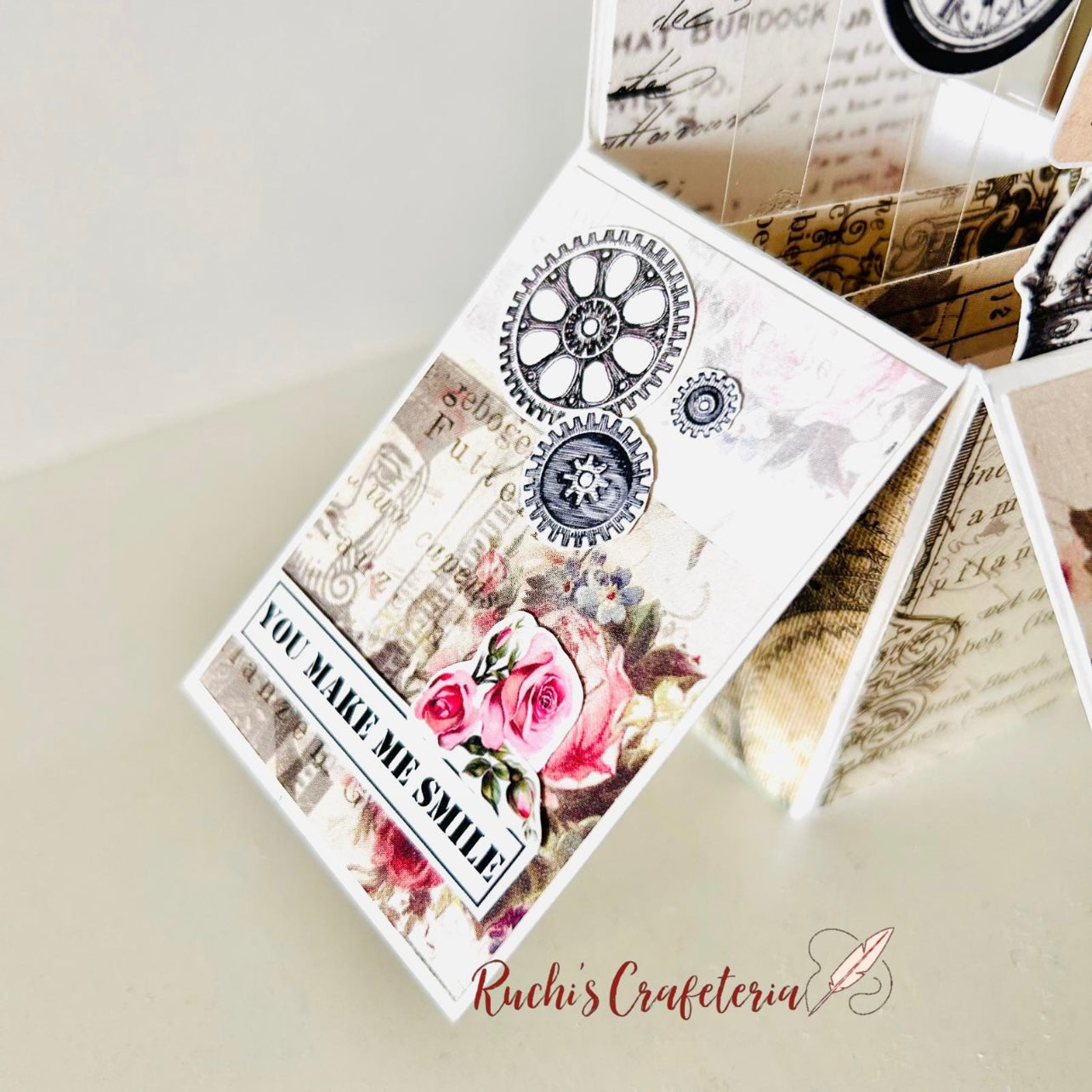 ⏳ Handmade Pop‑Up Box Card – For Him