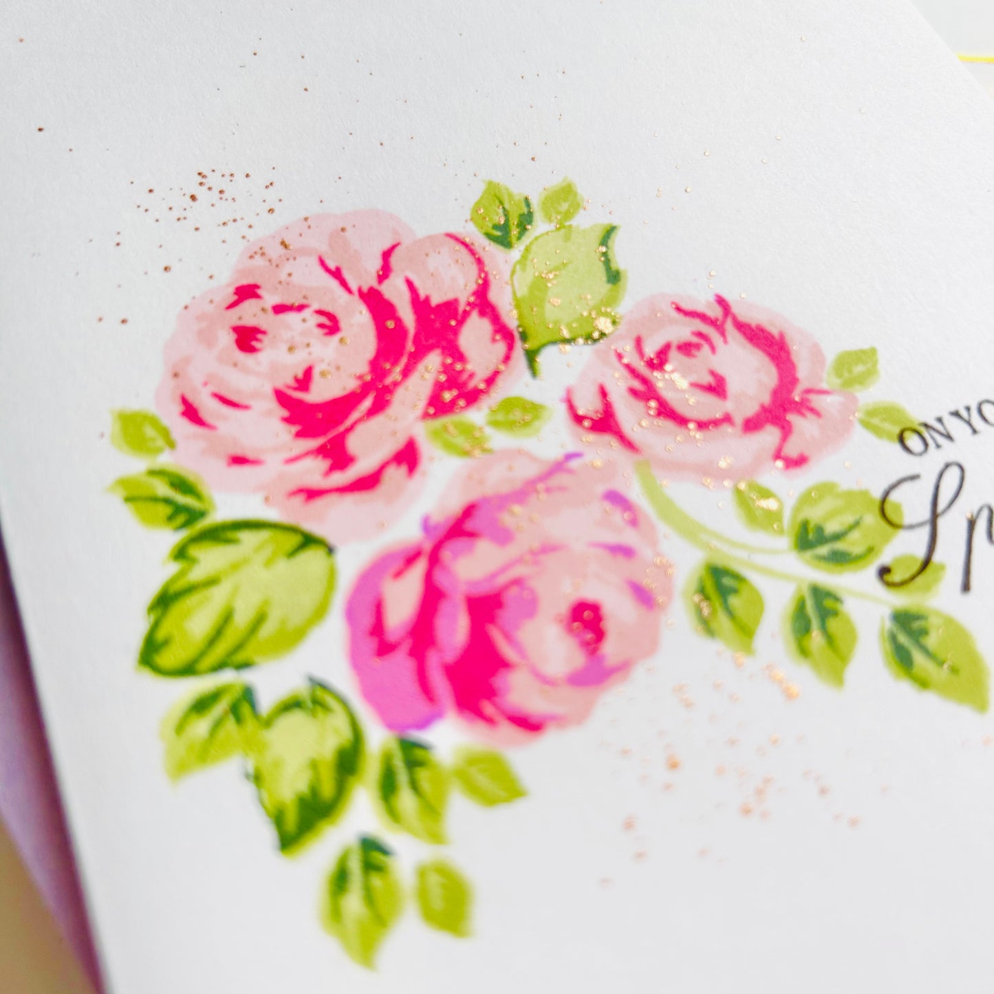 🌸 Layered Roses Greeting Card – “On Your Special Day”