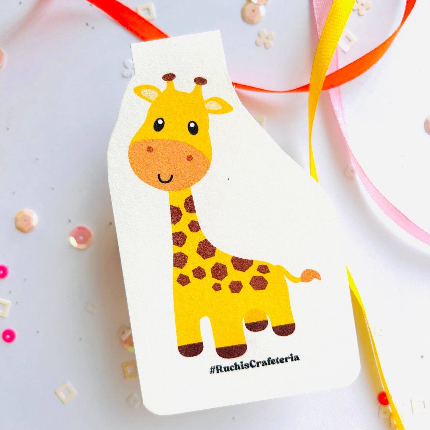 🦒 Magnetic Bookmark – Sheeba the Baby Giraffe