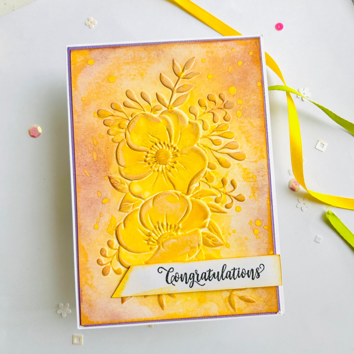 🌼 Greeting Card – “Congratulations"