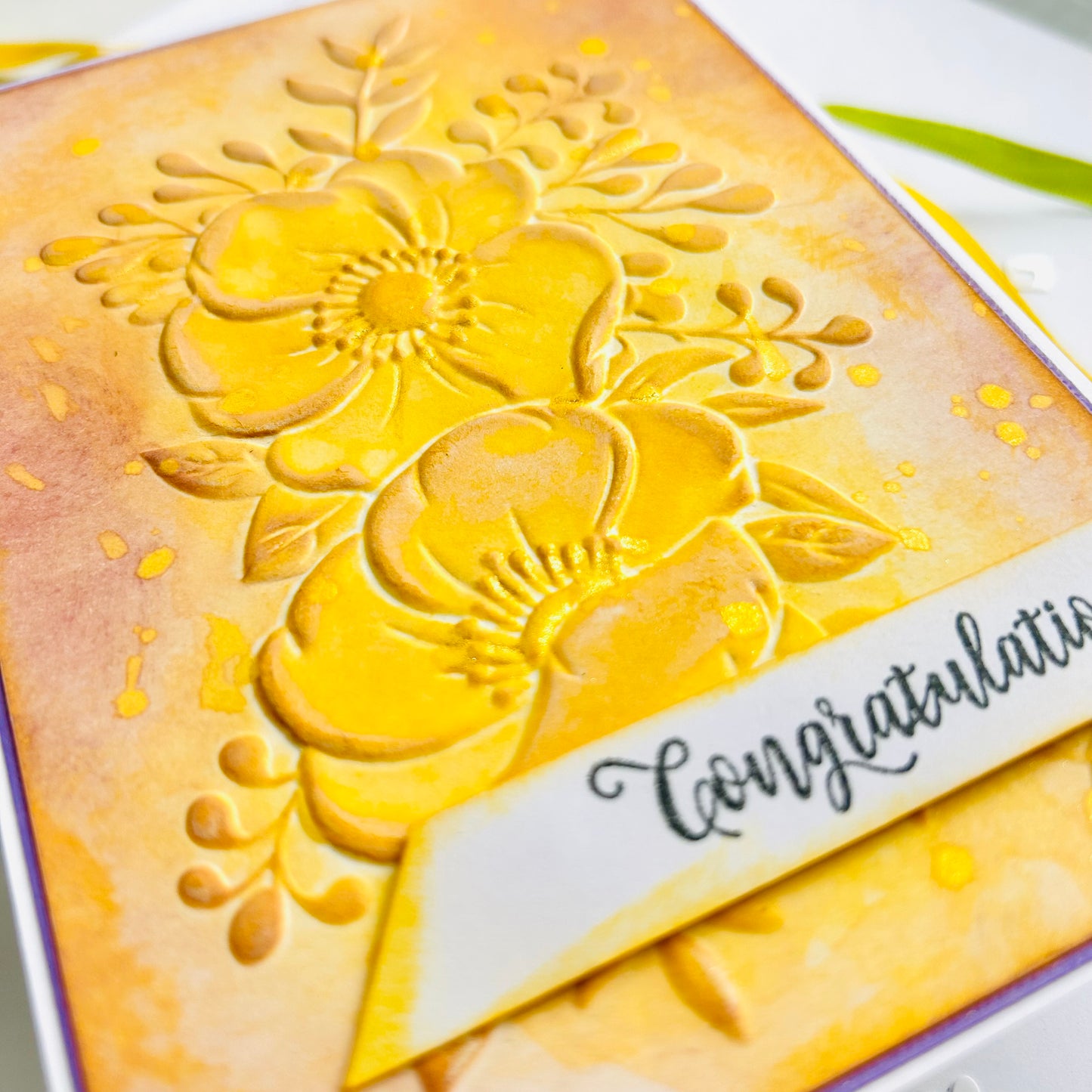 🌼 Greeting Card – “Congratulations"
