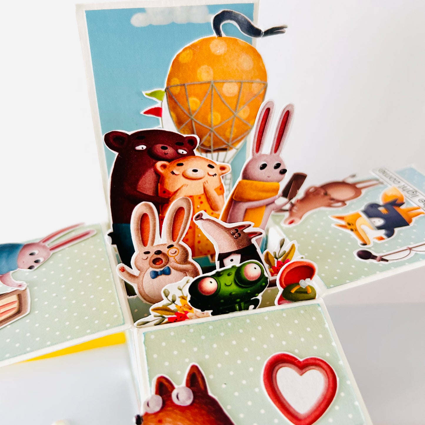 🎉 Pop‑Up Box Birthday Card with Cute Critters
