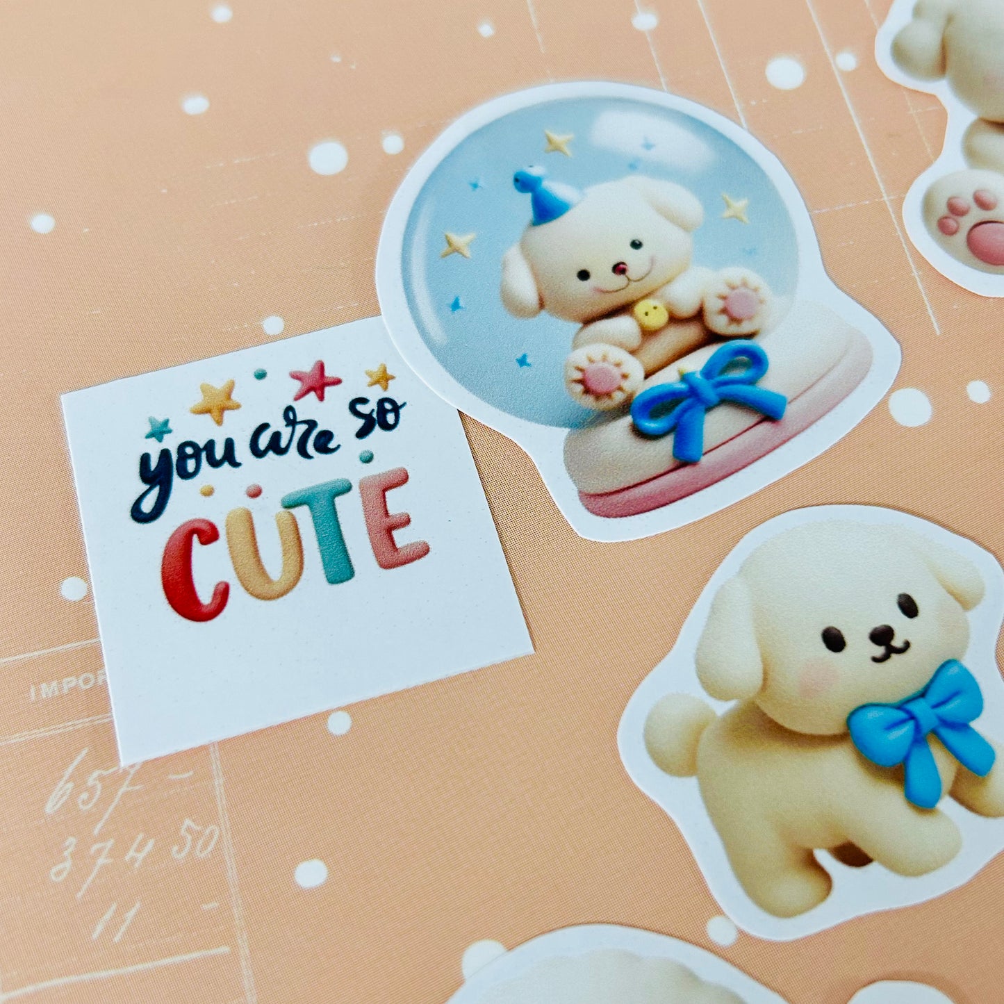 🐶 Cute Doggies StiKars (Set of 7)