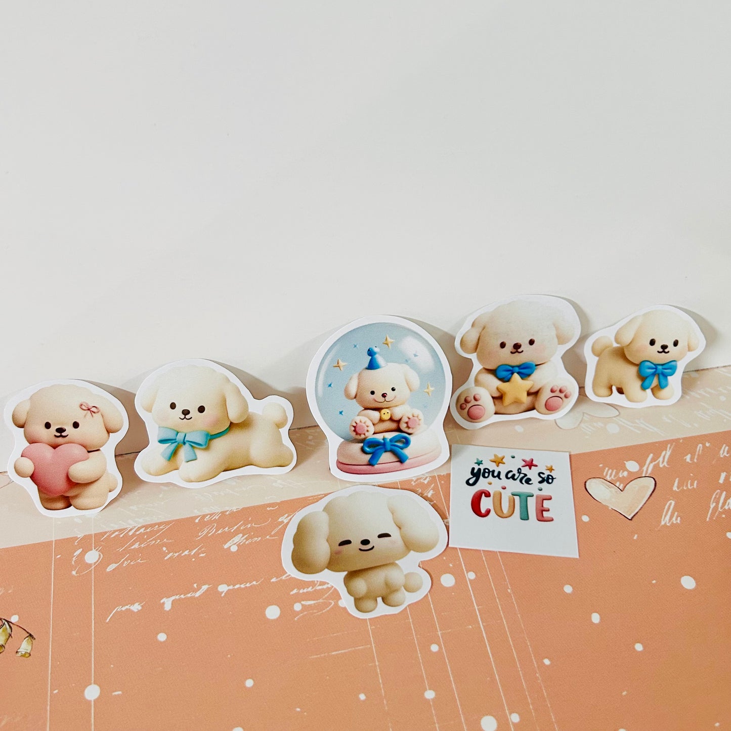 🐶 Cute Doggies StiKars (Set of 7)