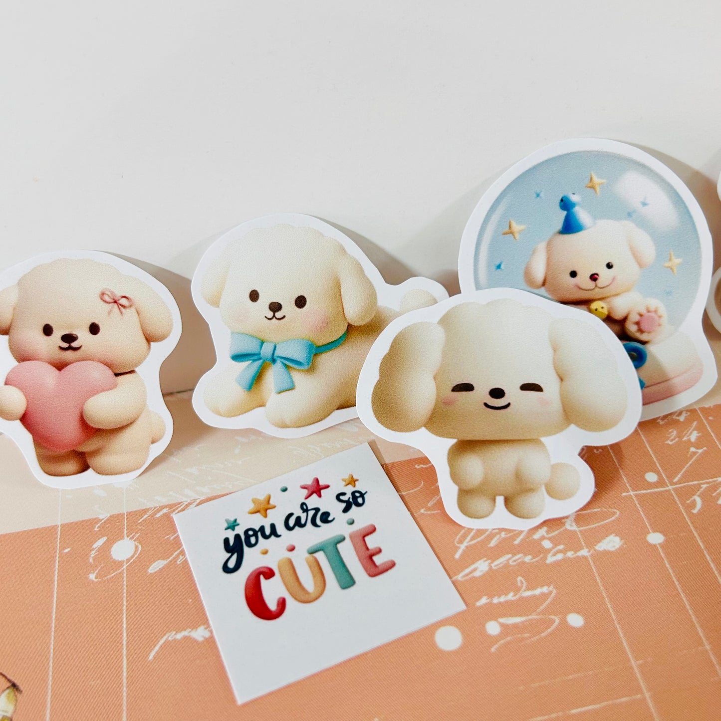 🐶 Cute Doggies StiKars (Set of 7)