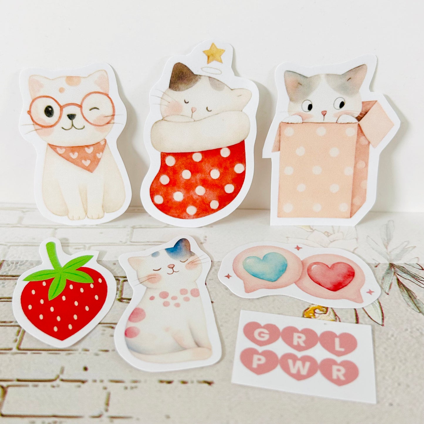 😻 Cozy Cats StiKars (Set of 7)