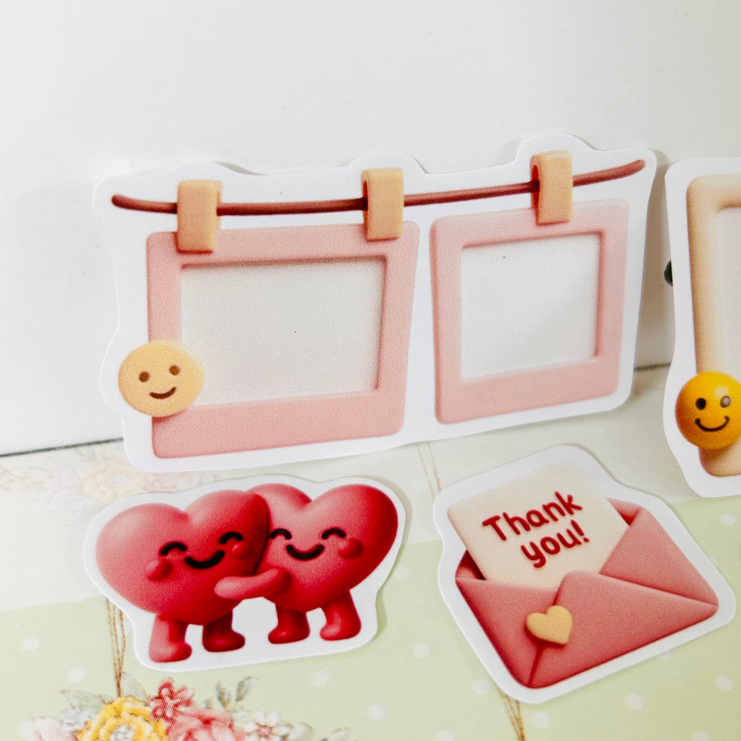 🎞️ 💕 Cute Polaroid Frames StiKars (Set of 7)