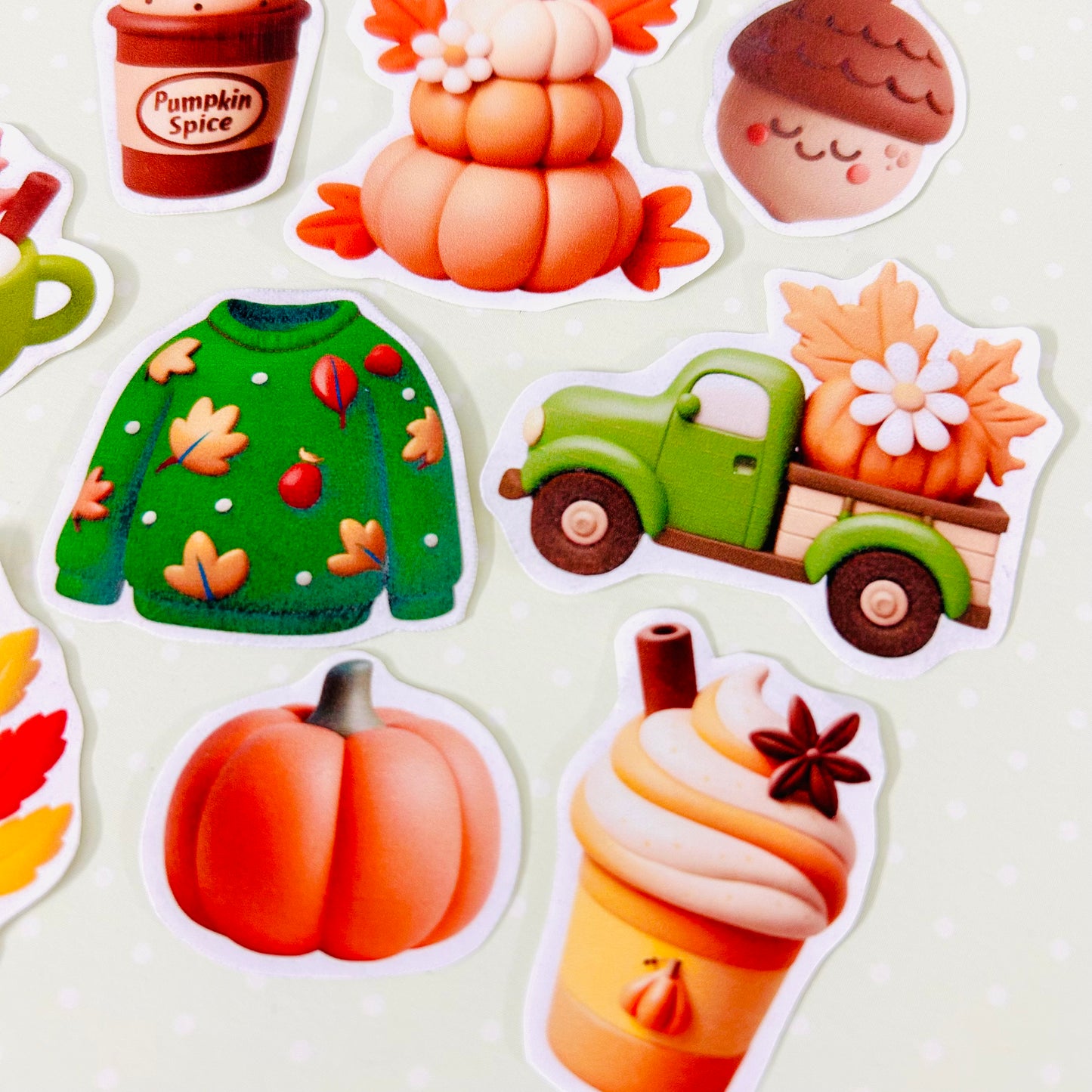 🍁 ‘Pumpkin Spice’ StiKars (Set of 9) Limited Edition