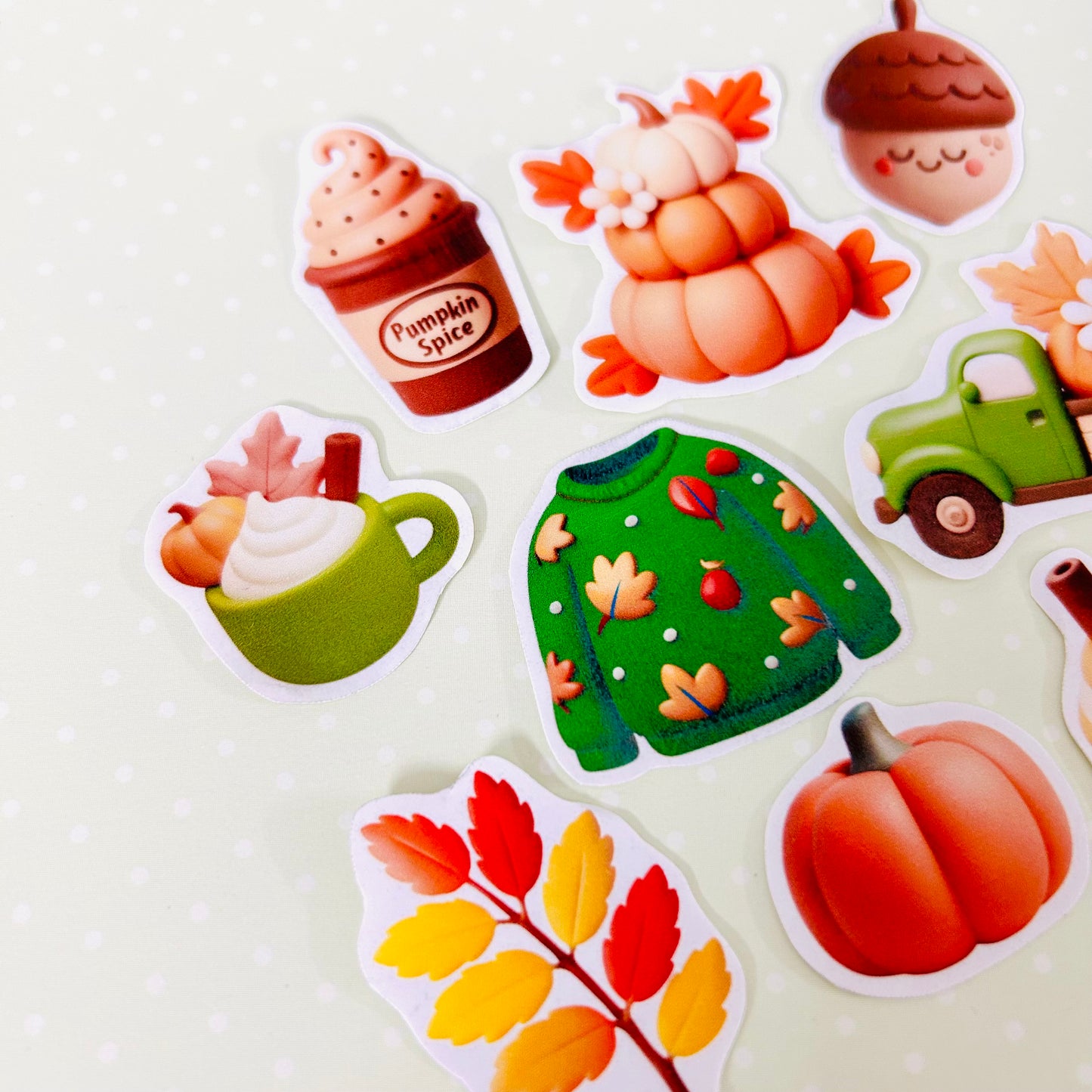 🍁 ‘Pumpkin Spice’ StiKars (Set of 9) Limited Edition