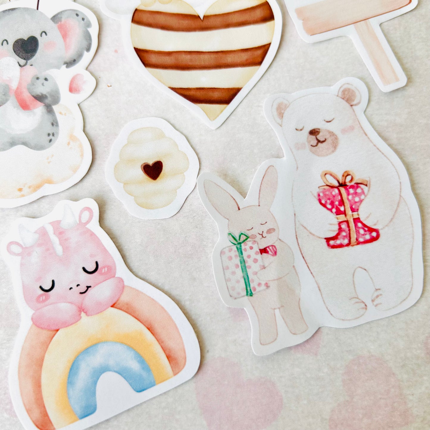 🐨🌈 Pastel Love StiKars (Set of 7)