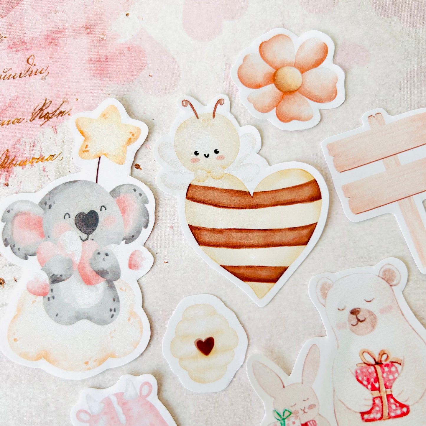 🐨🌈 Pastel Love StiKars (Set of 7)
