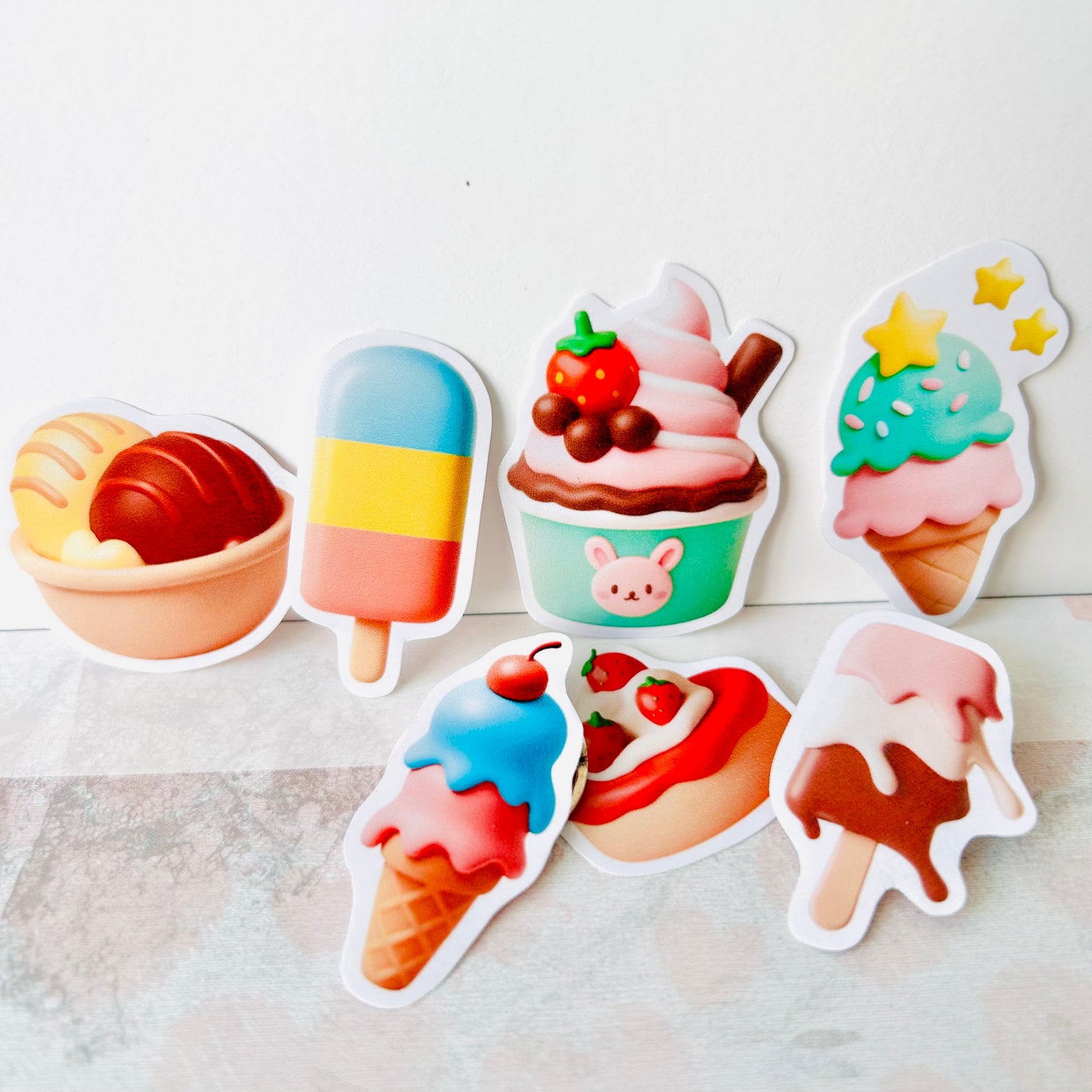 🍨 Ice Cream StiKars (Set of 7)
